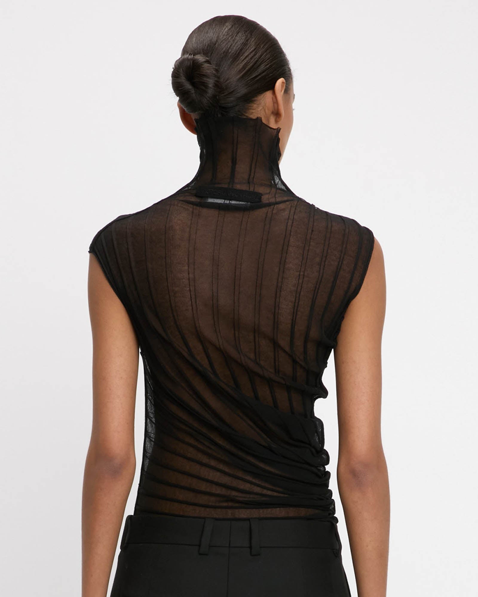 Draped Sleeveless Top