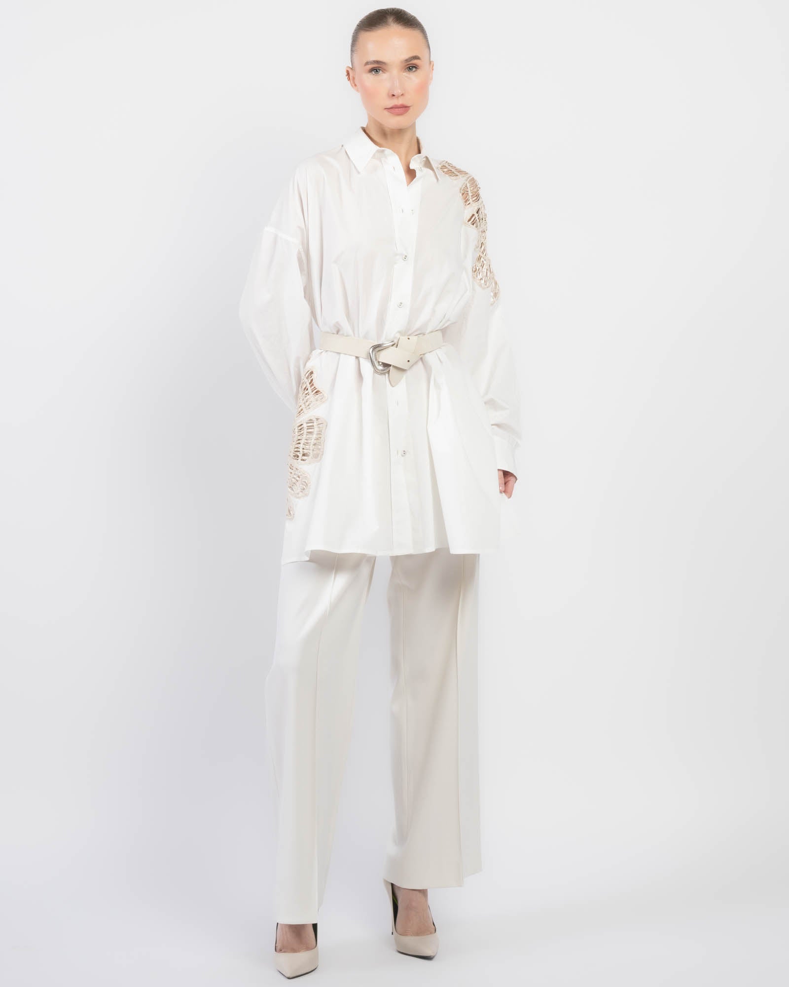 Flower Poplin Shirt