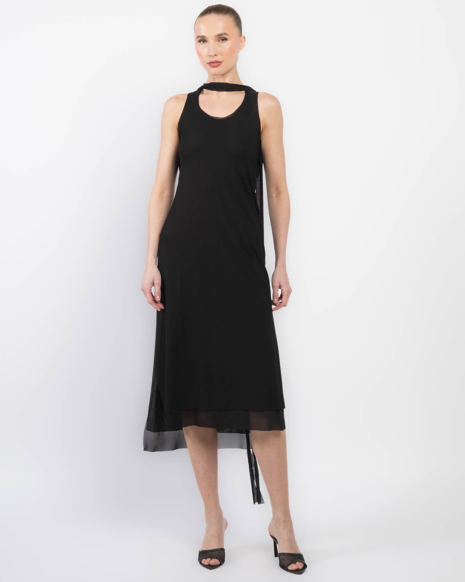 Long Sheer Tank Dress