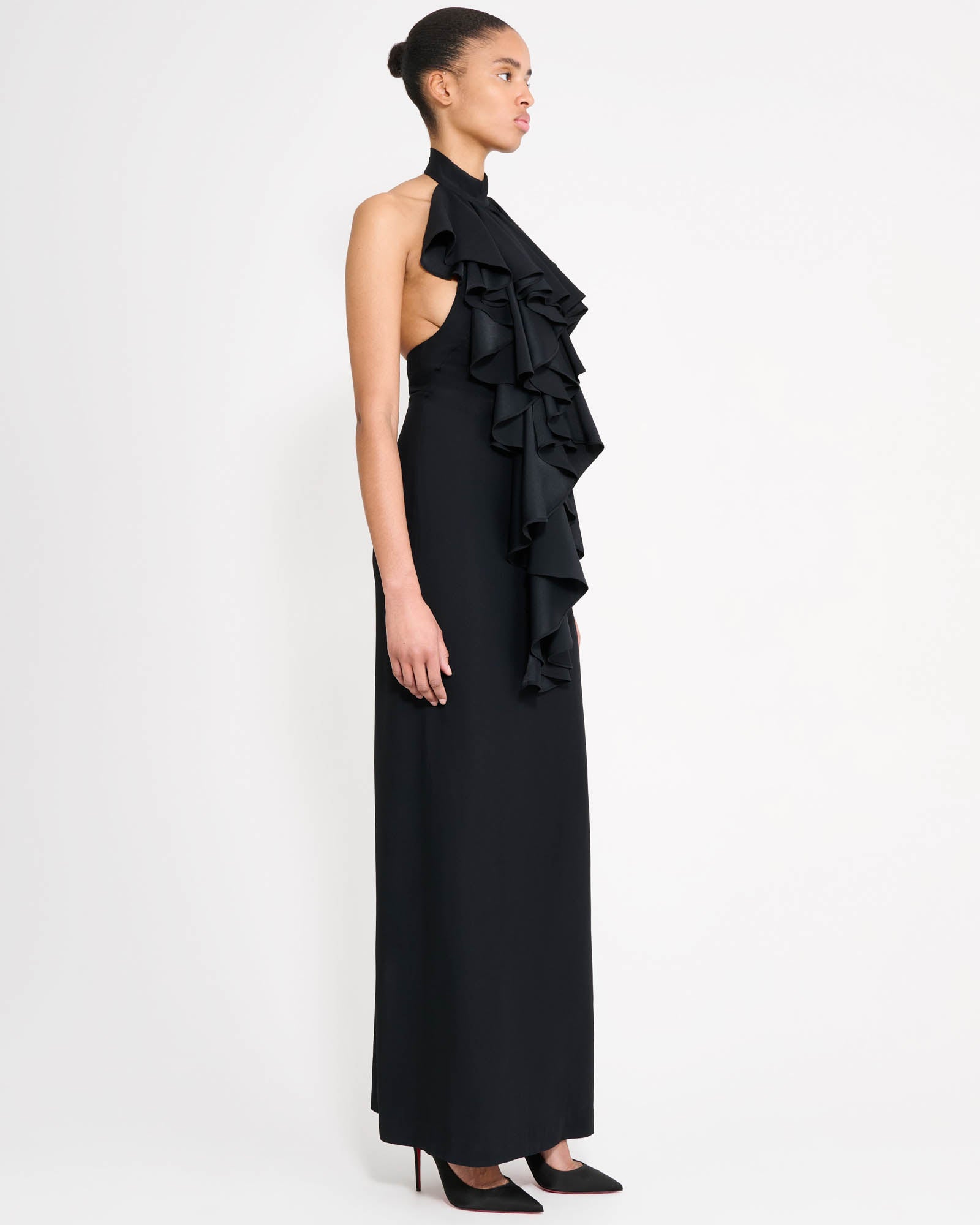Jabot Evening Dress
