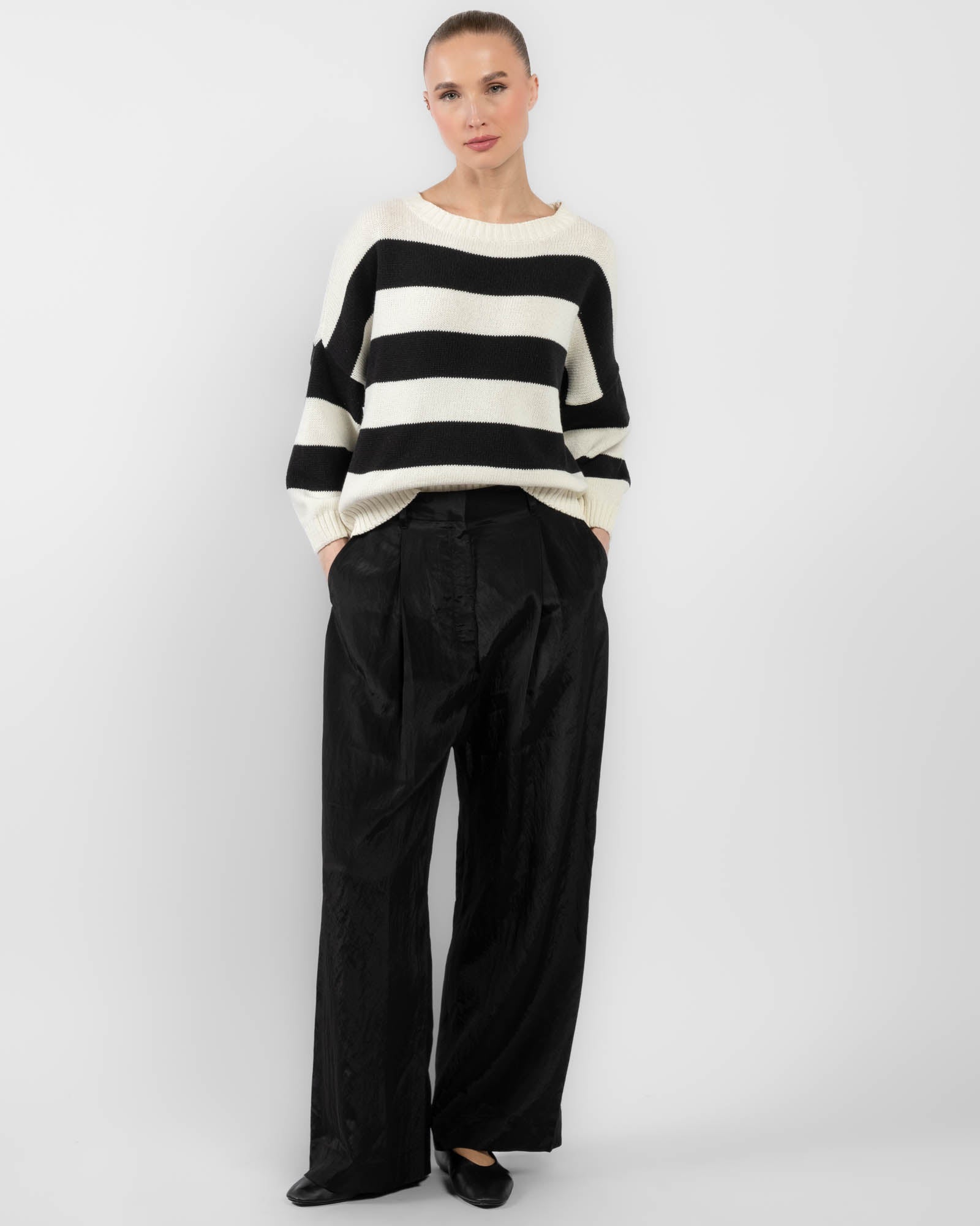 Stripe Crew Sweater