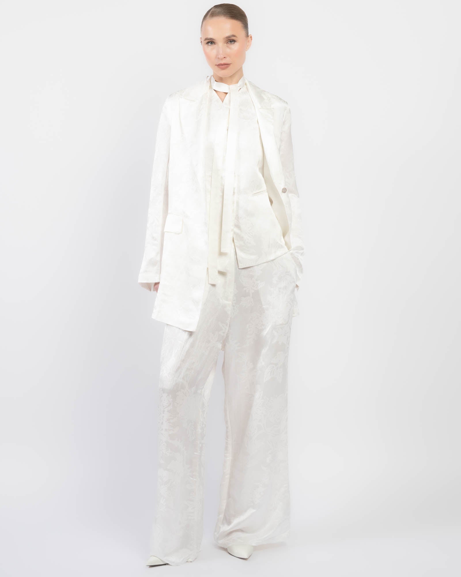 Back Tie Collar Jacket