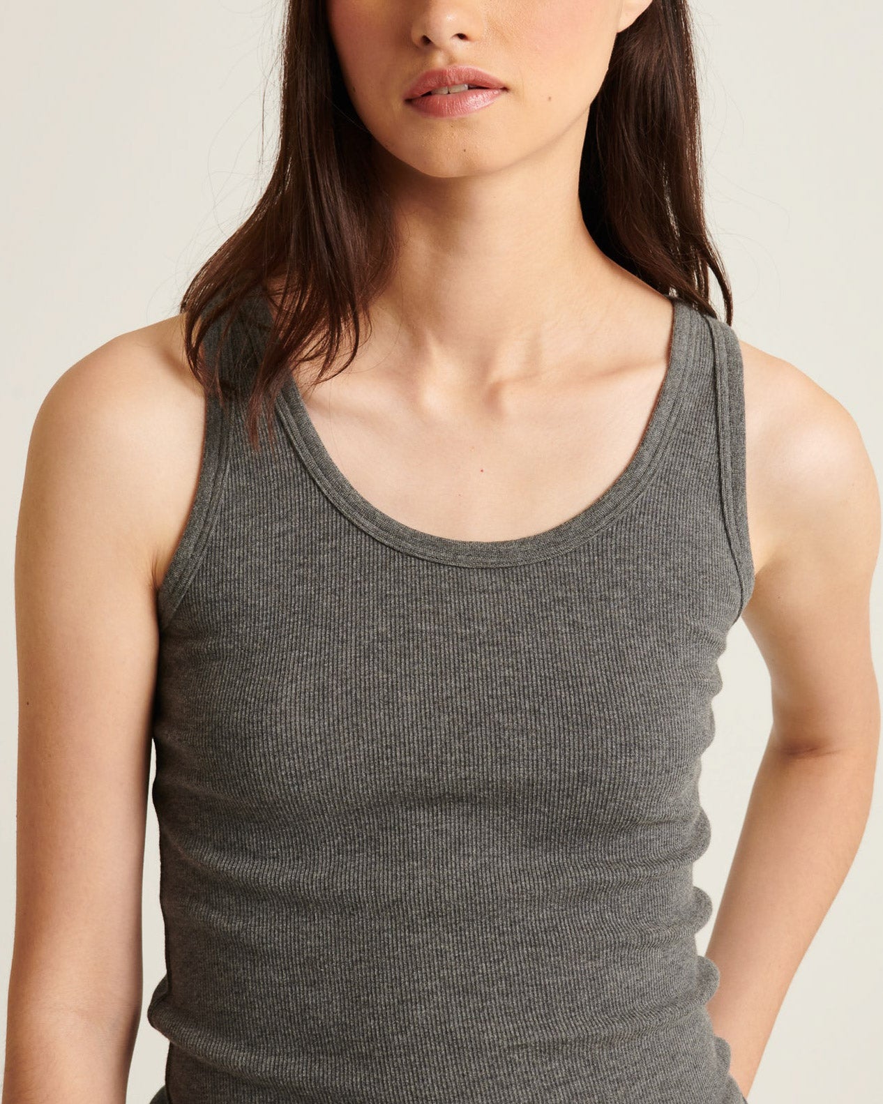 Scoop Neck Rib Tank