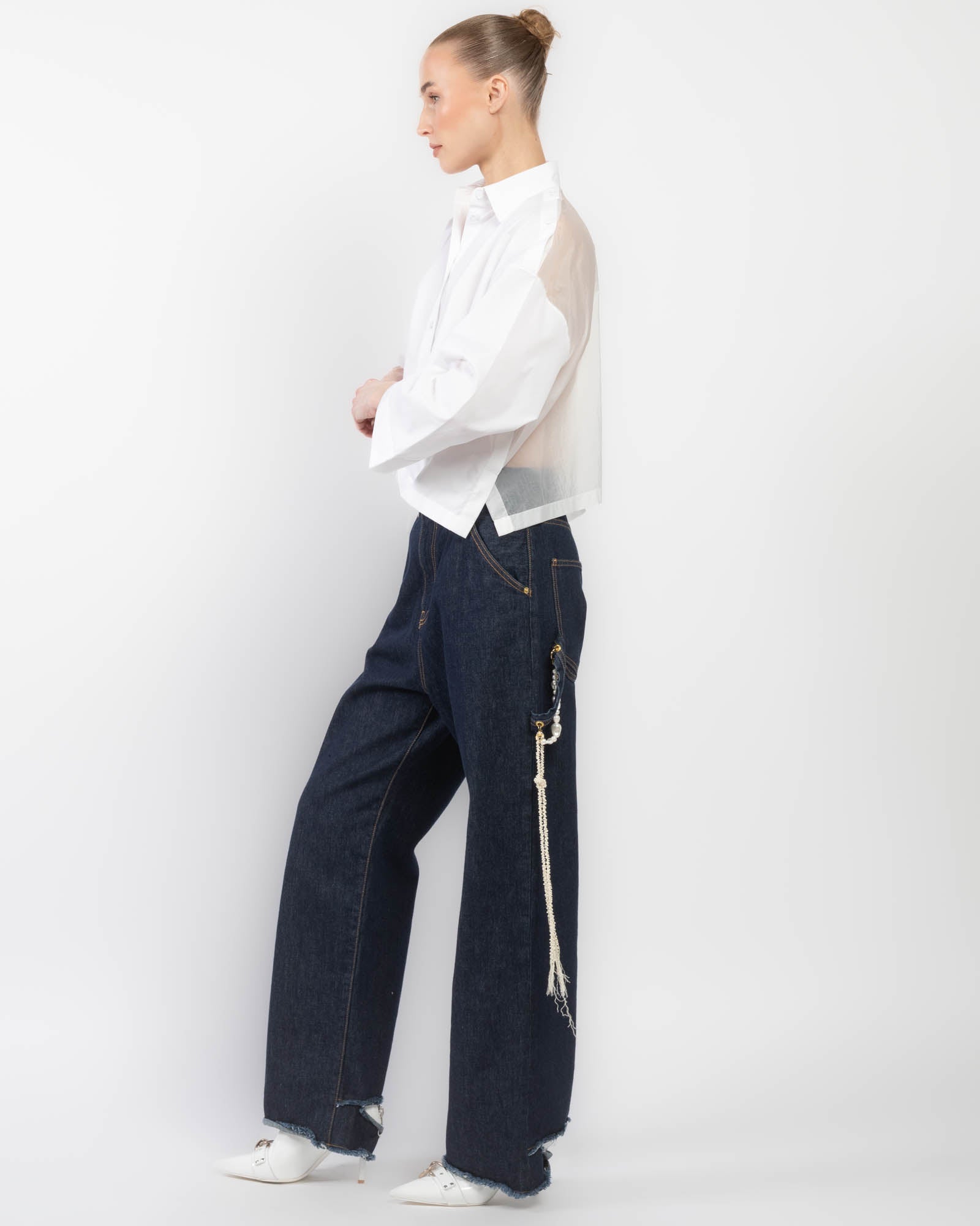 Oversized Open Sleeve Shirt