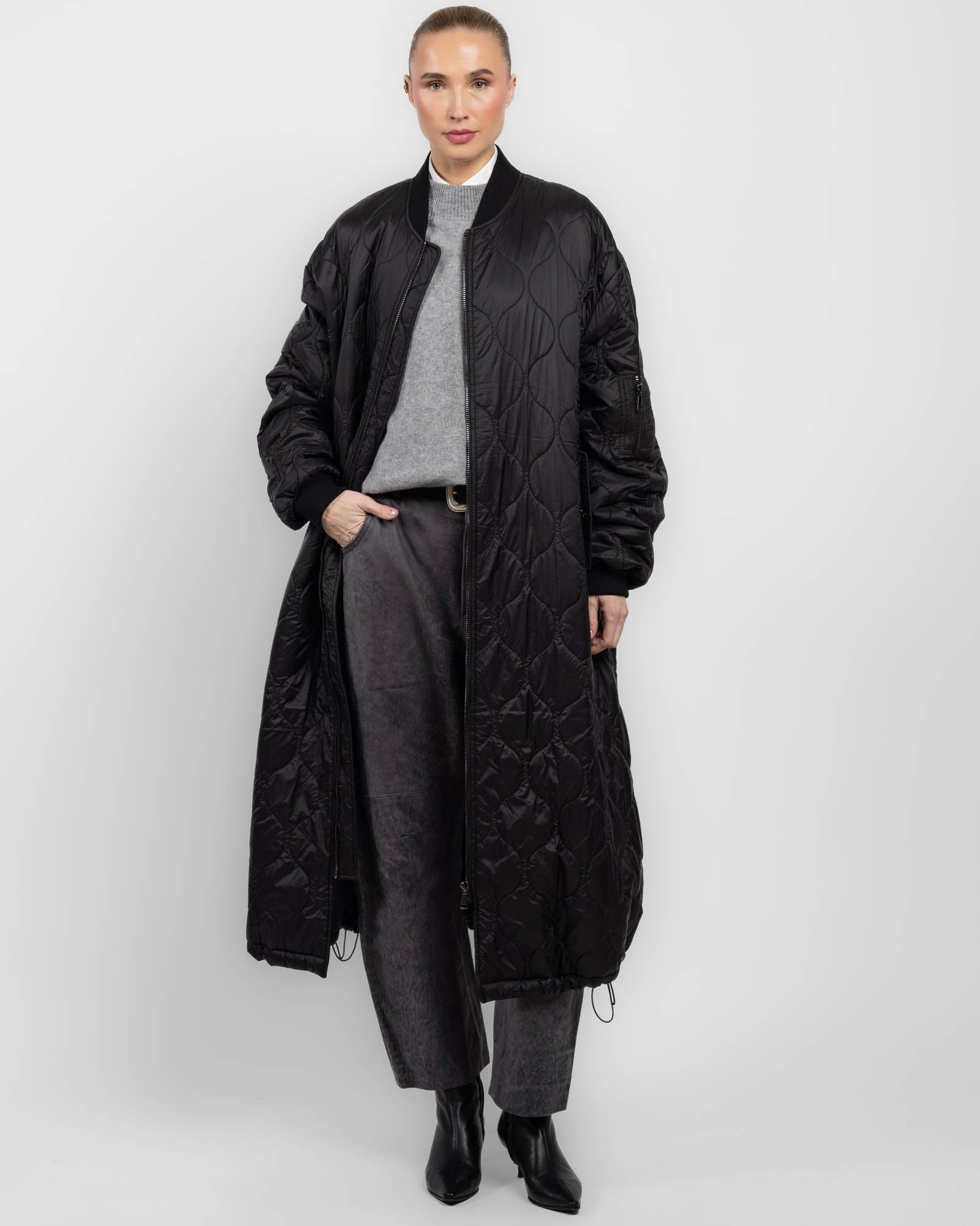 Giorgio Brato X Jade Long Bomber Jacket