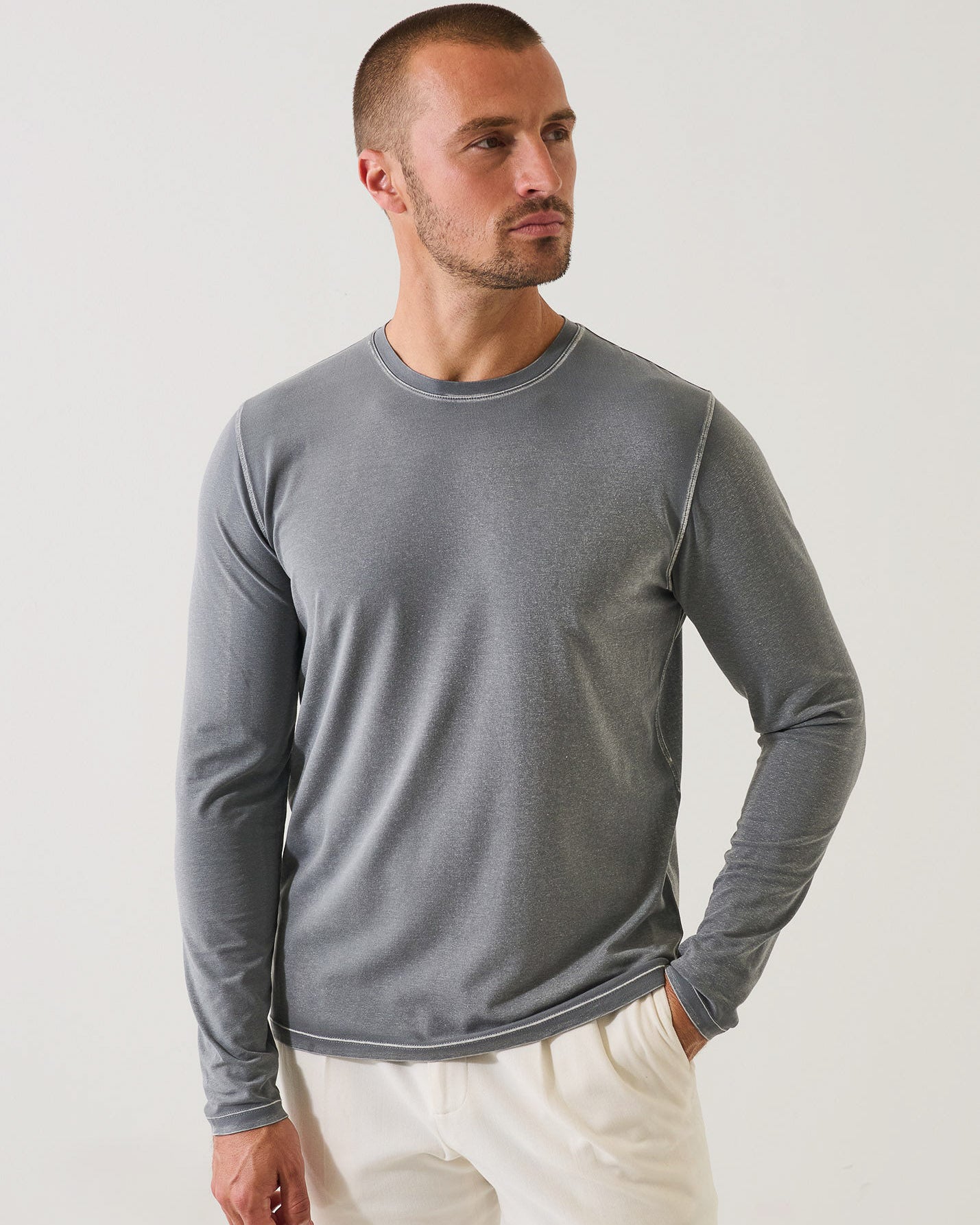 Pull ras du cou long vintage
