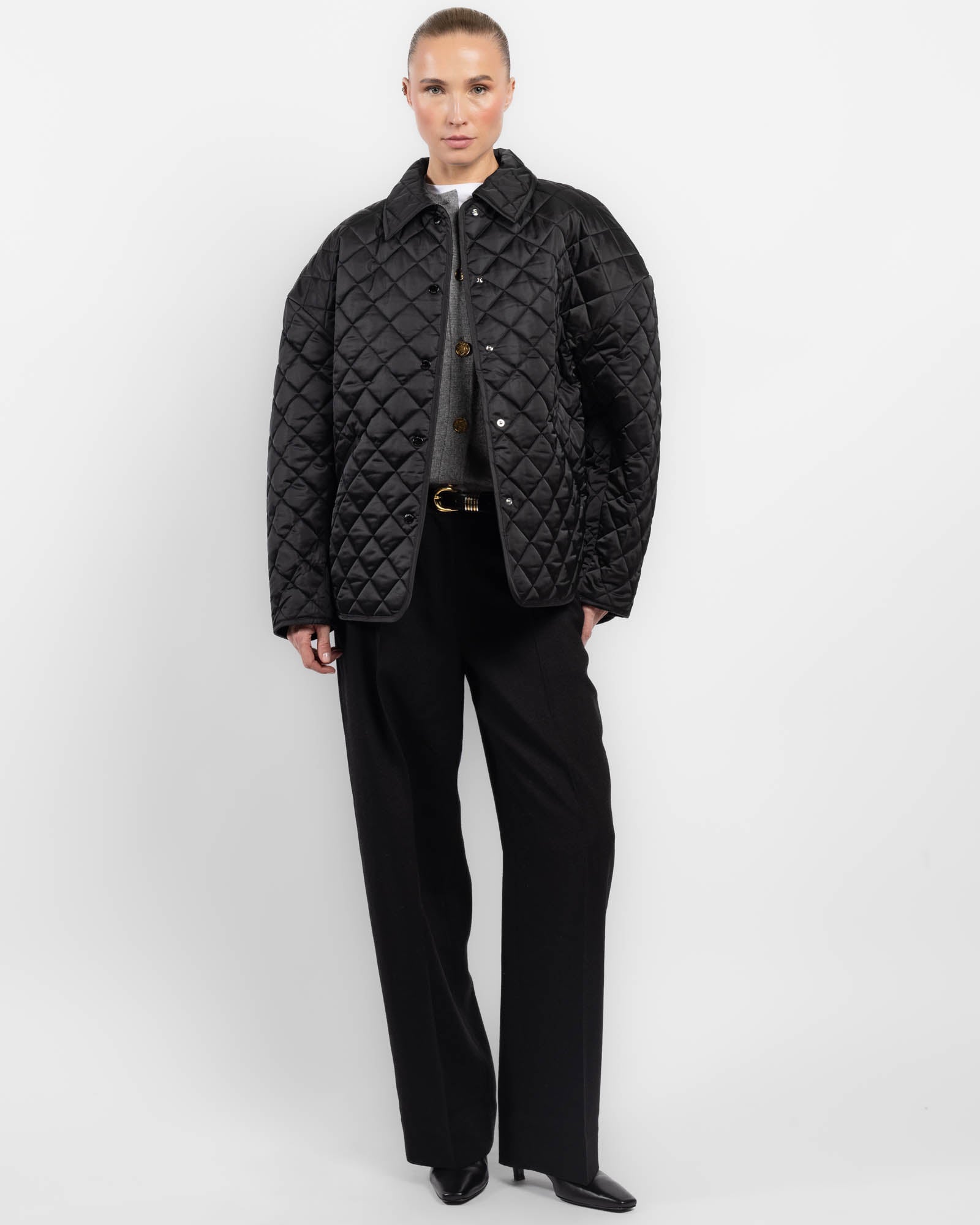 Collar Quilted Jacket