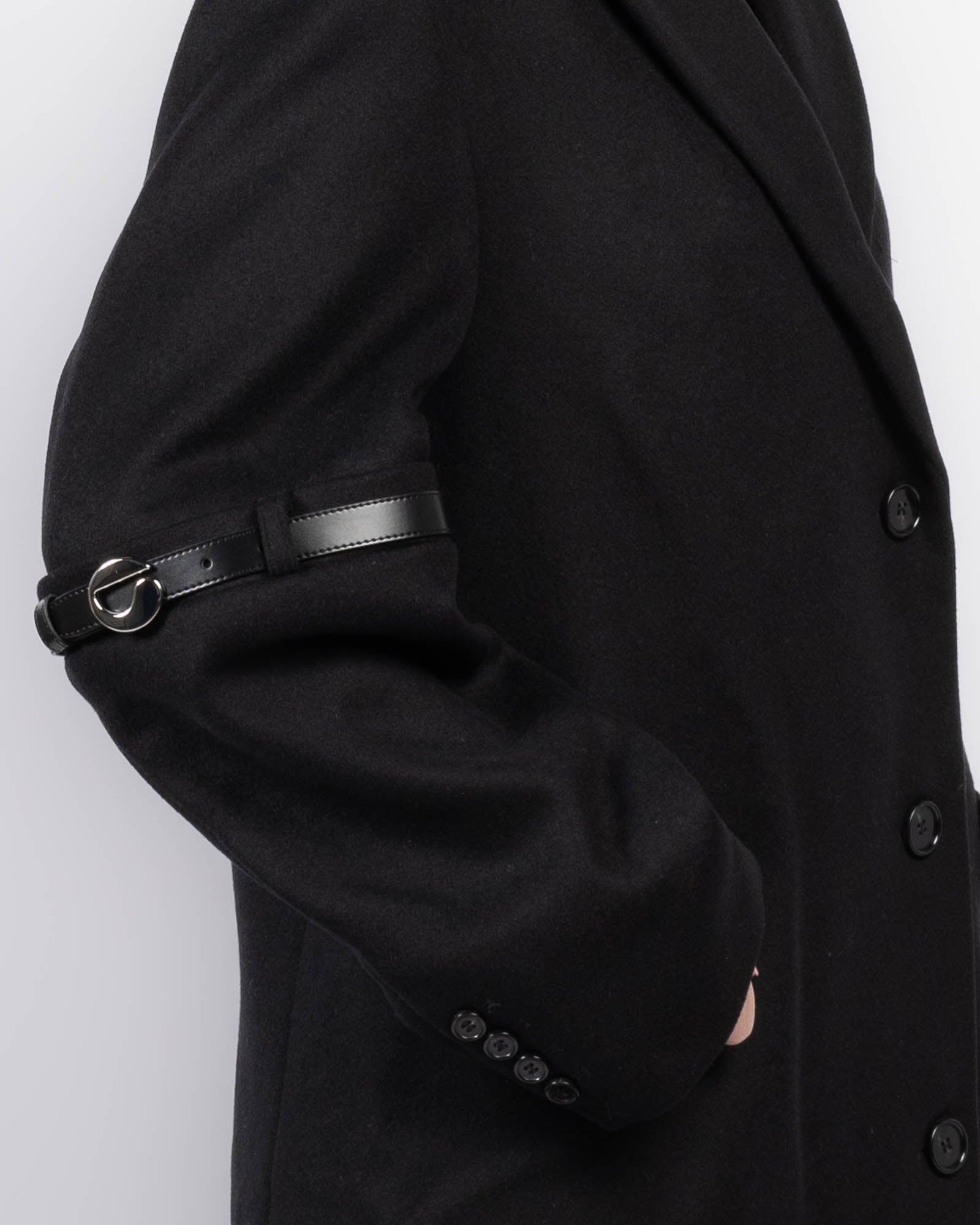 Manteau ceinturé avec logo