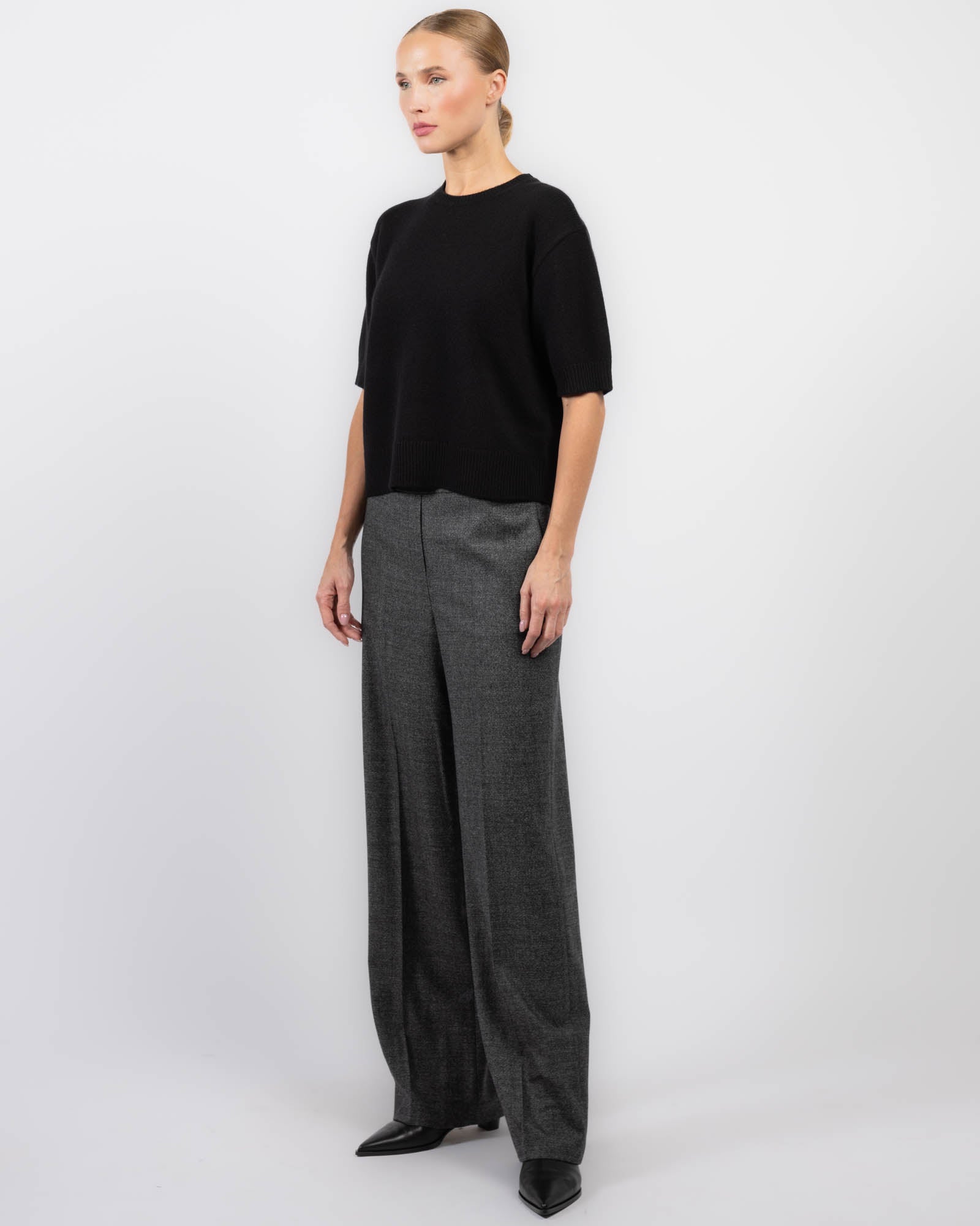 Crop Cashmere Tee