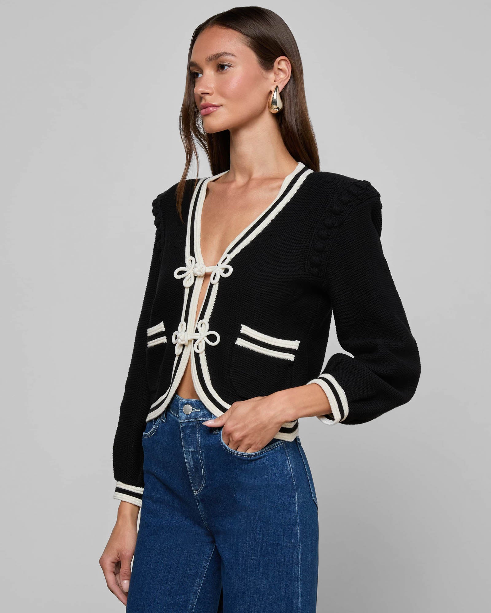 Cardigan à bordure Kaito