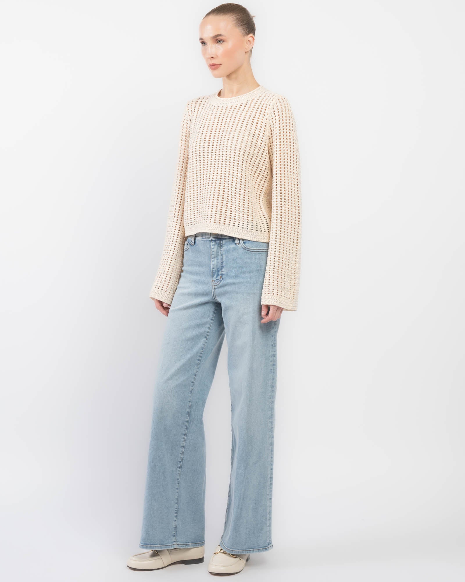 Sleek Palazzo Jeans