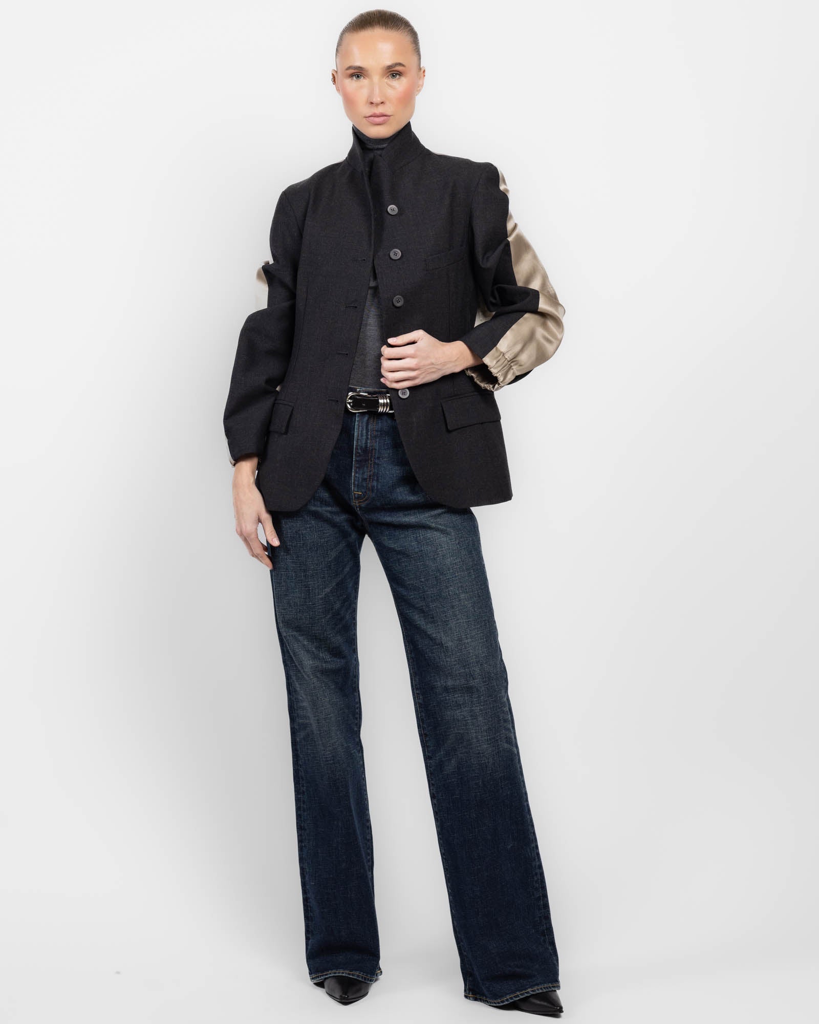 Blouson aviateur en laine
