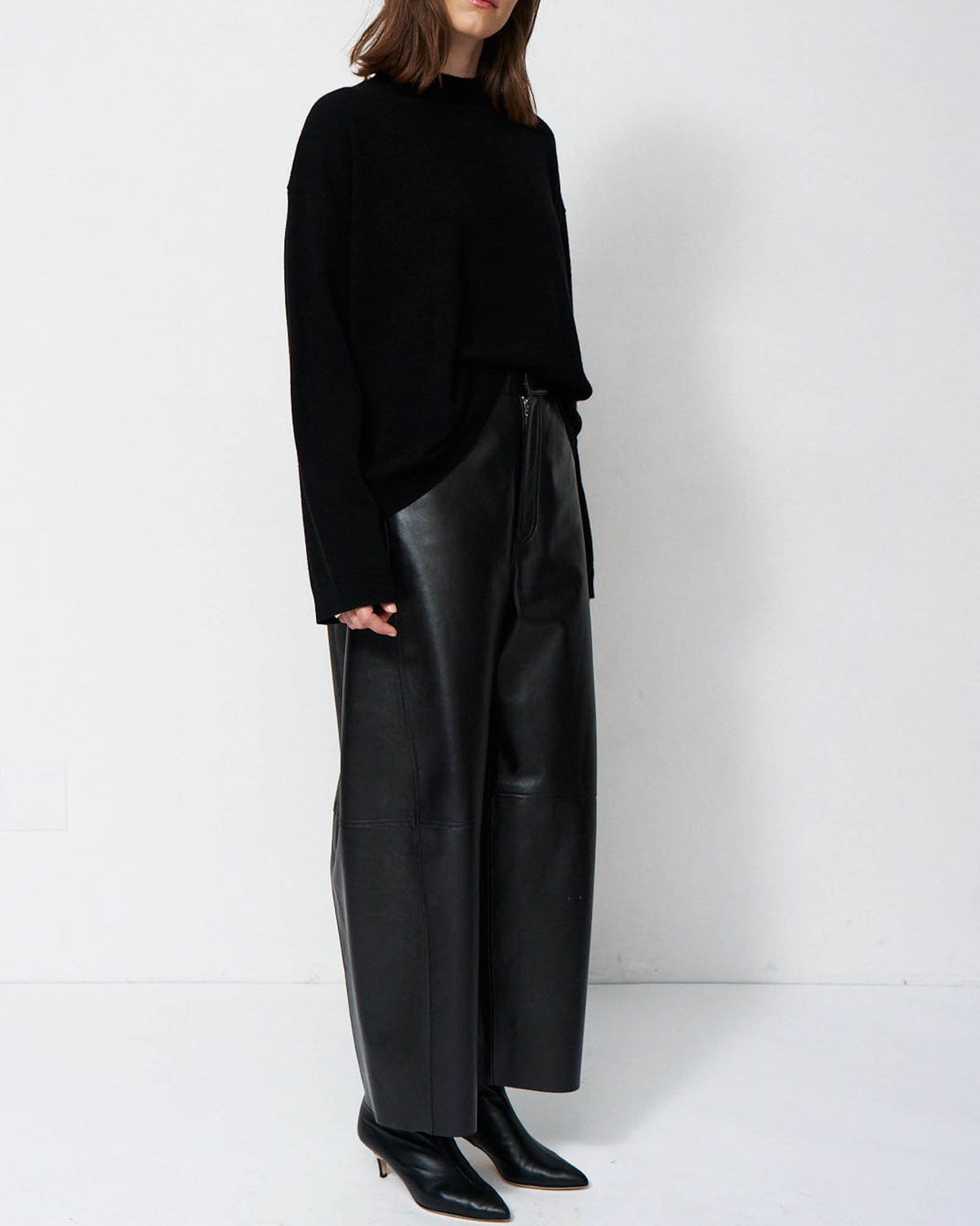 Boxy Mock Neck Sweater