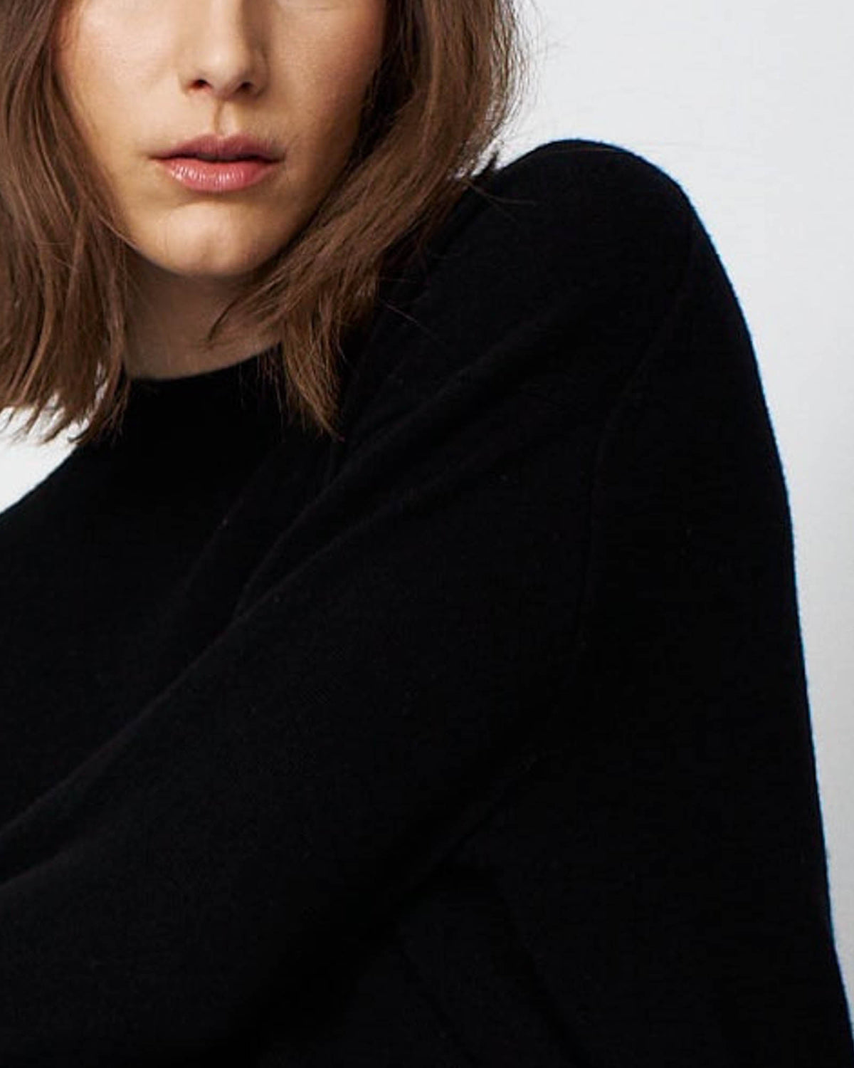 Boxy Mock Neck Sweater