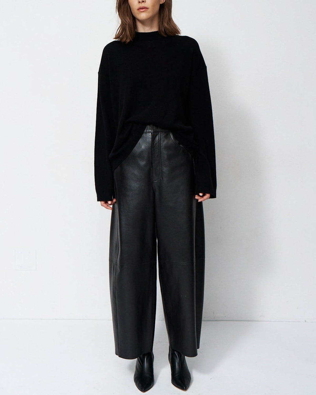 Boxy Mock Neck Sweater