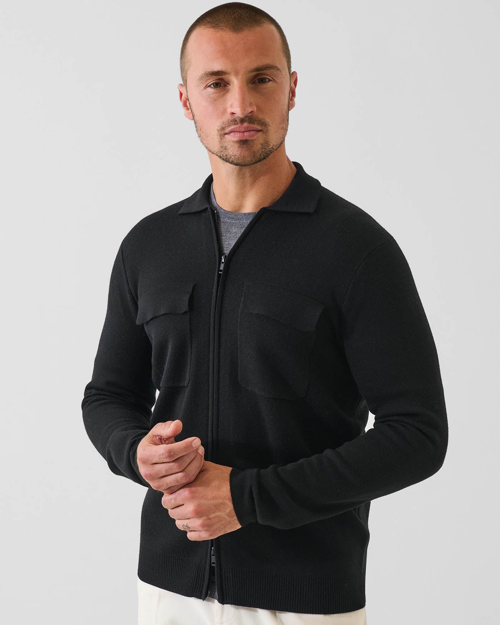 14 Gauge Double Face Zip Jacket