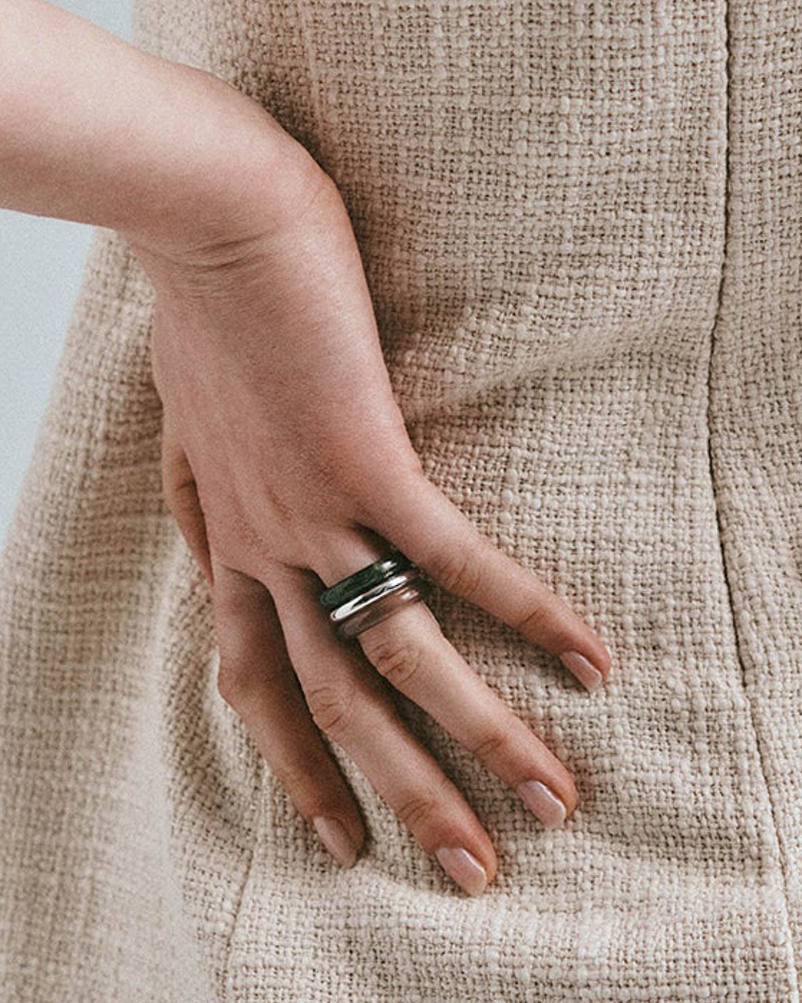 Bague empilable Stone Trilogy