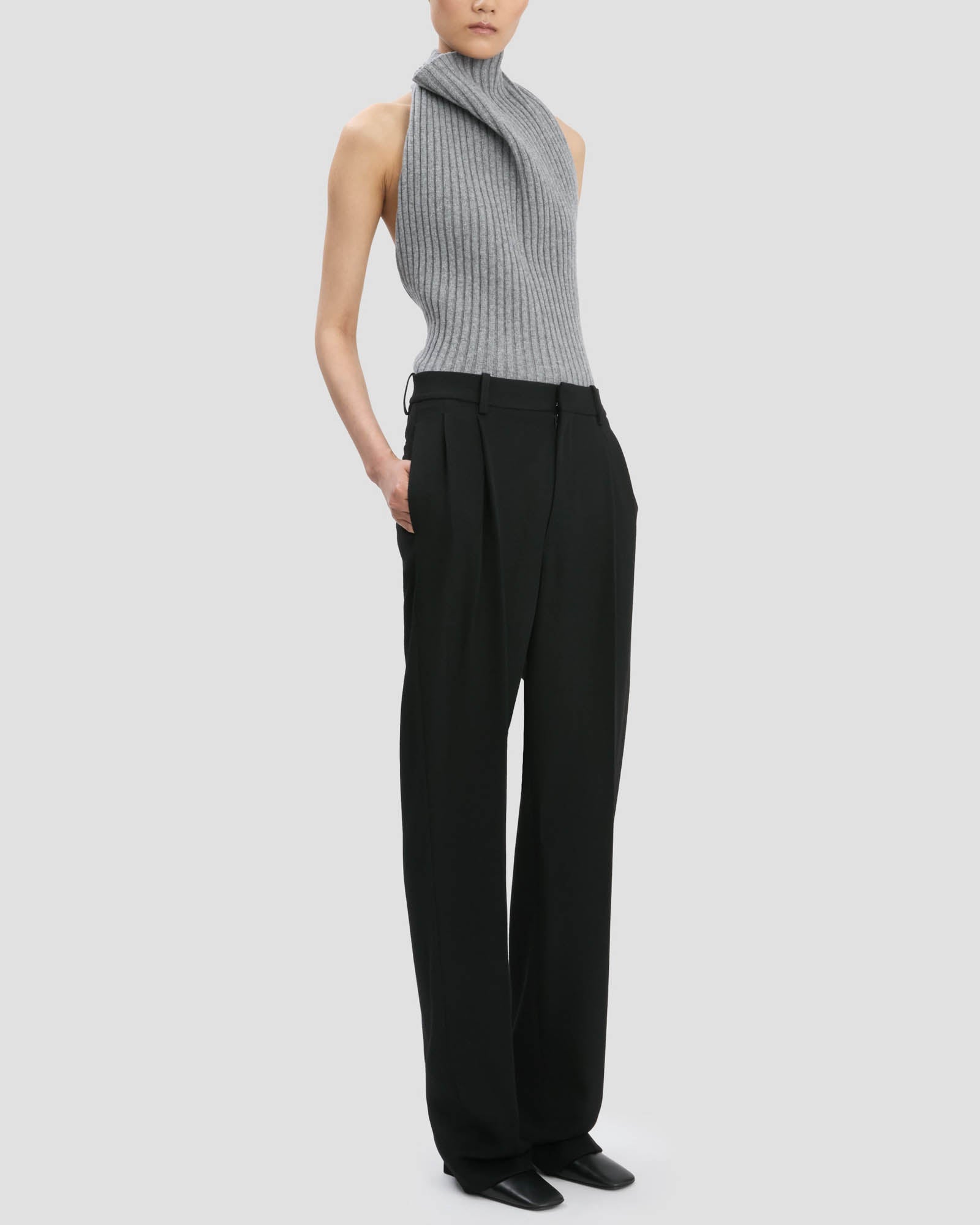 Draped Sleeveless Top