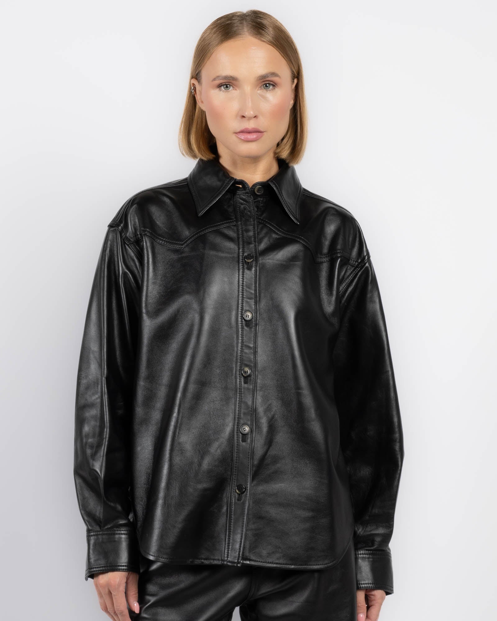 Belty Leather Jacket