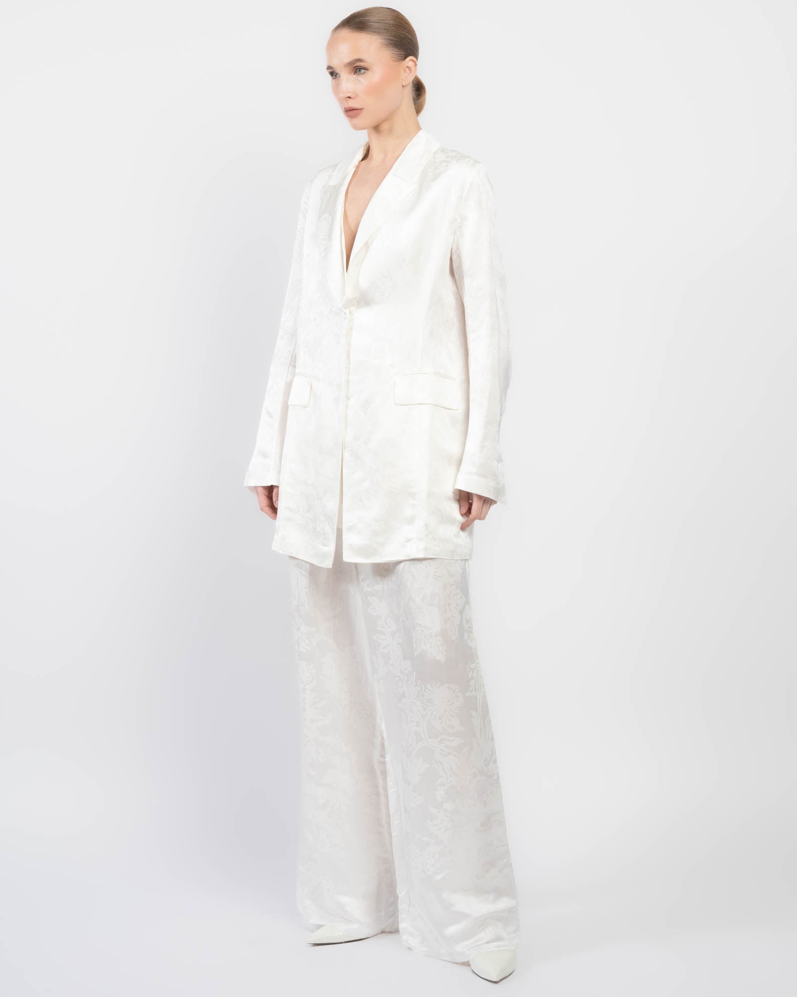 Back Tie Collar Jacket