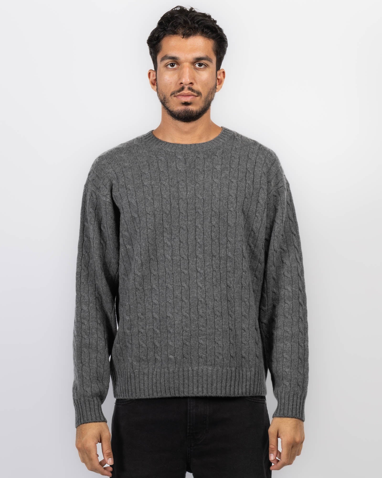 Cable Crewneck Sweater