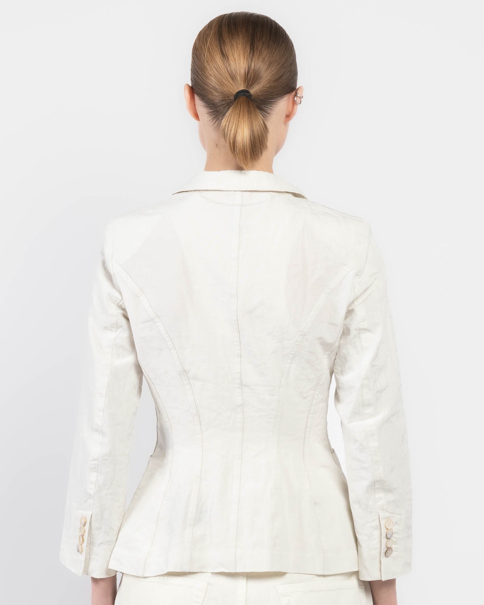 3/4 Sleeve Waist Jacket