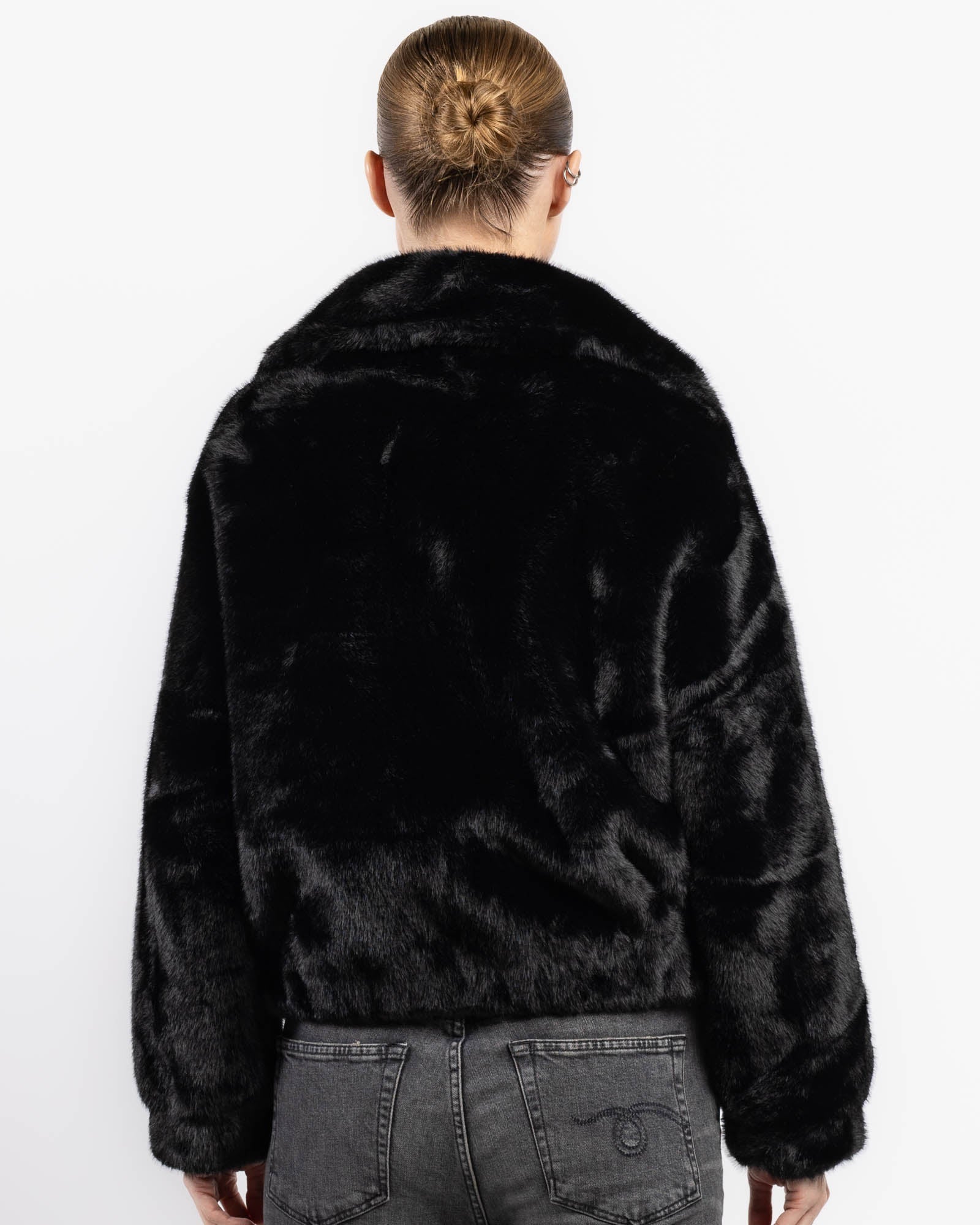Faux Fur Bomber Jacket