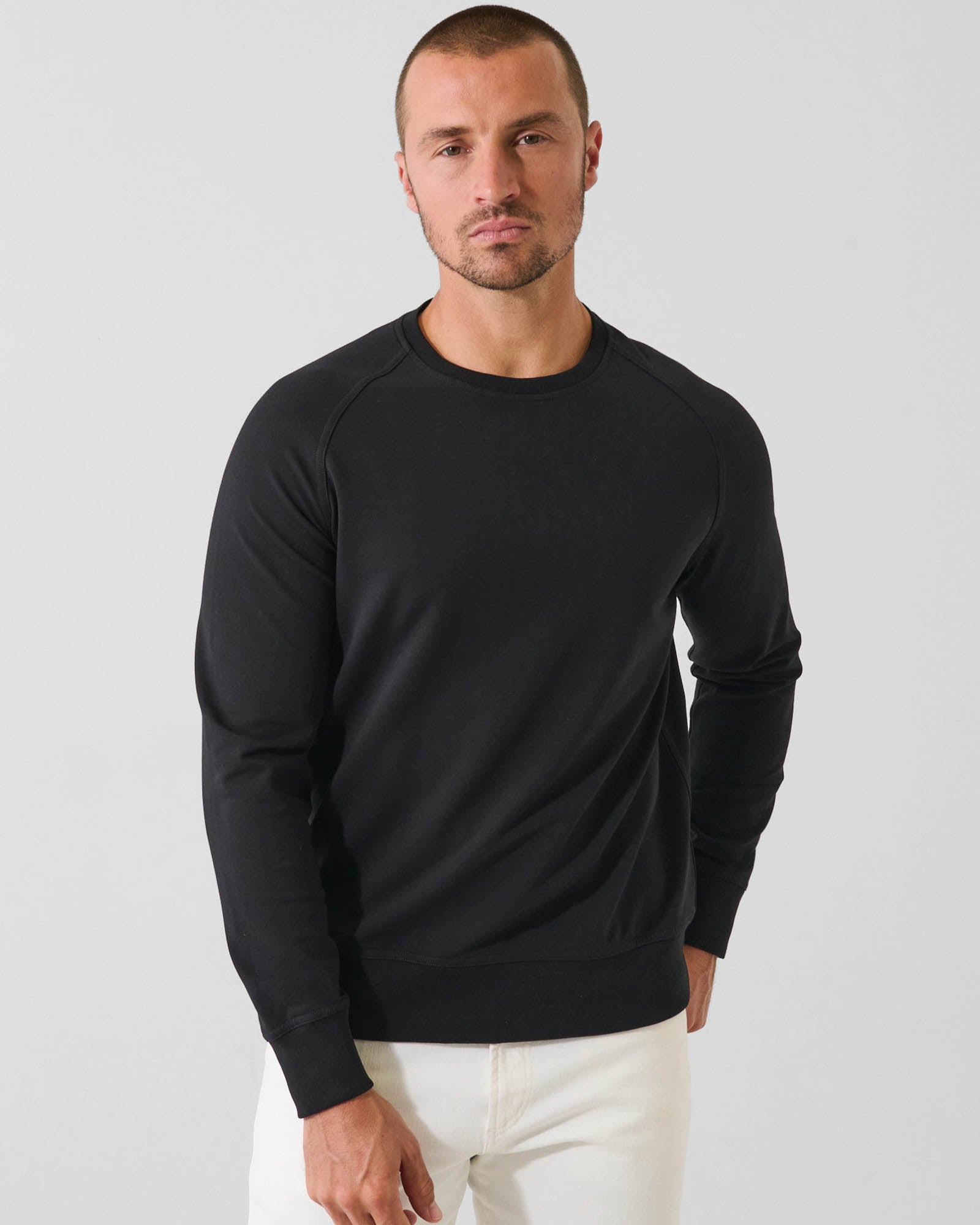 Terry Stretch Crewneck