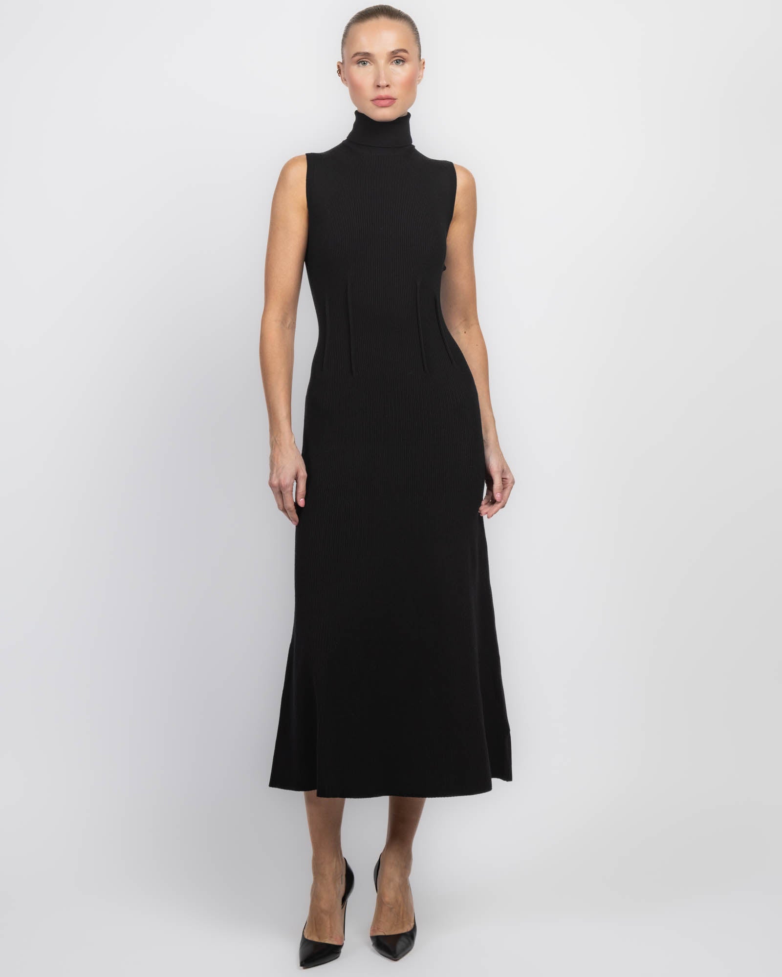 Sleeveless Rib Knit Dress