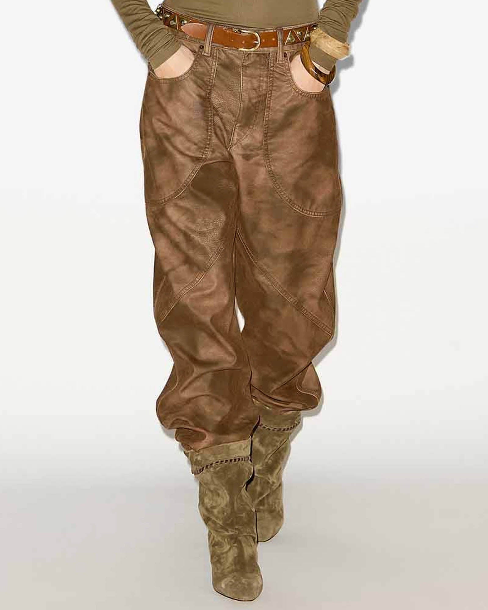 パンツ ISABEL MARANT ETOILE FW25 KELVINA-GB (PA0556FA C3B01E50TO) ISABEL MARANT ETOILE Kelvina Pants