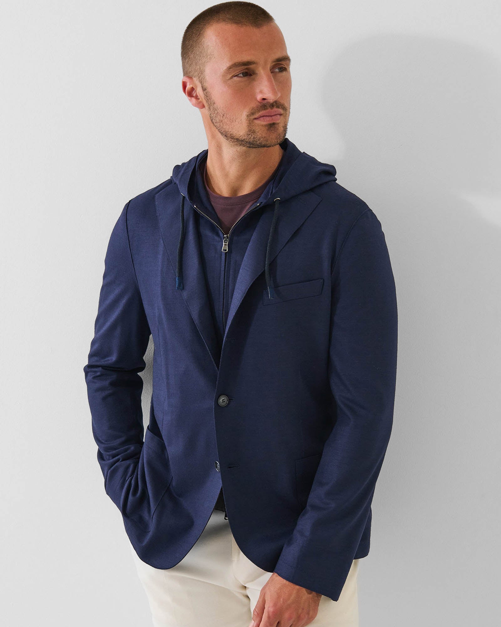veste à capuche en laine