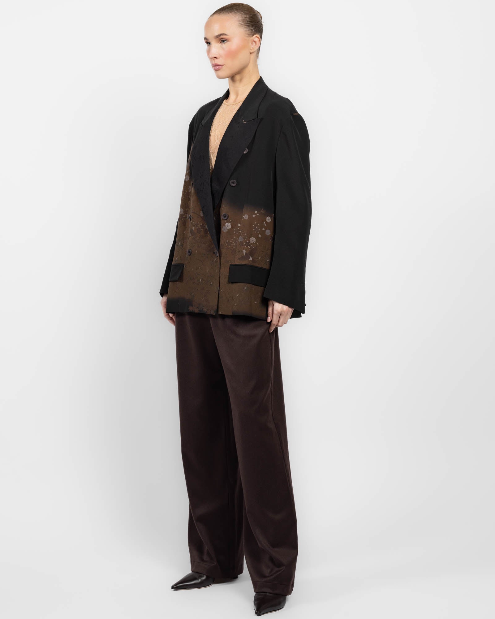 Oversized Double-Breasted Jacket