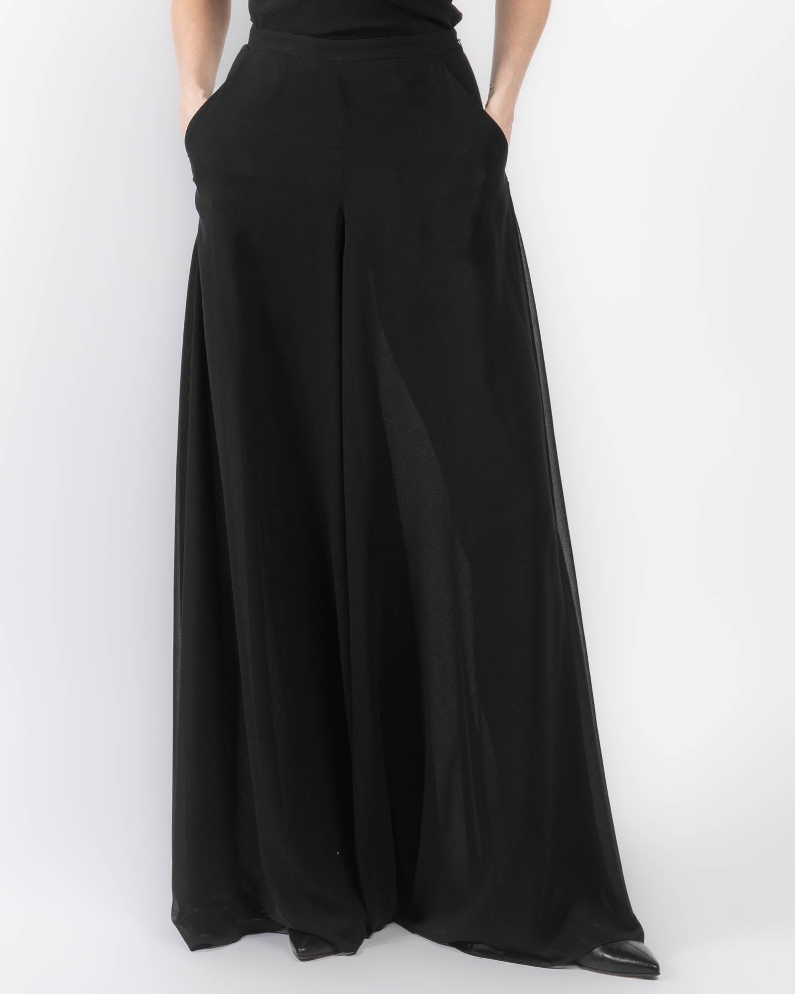Georgette Wide Leg Pant