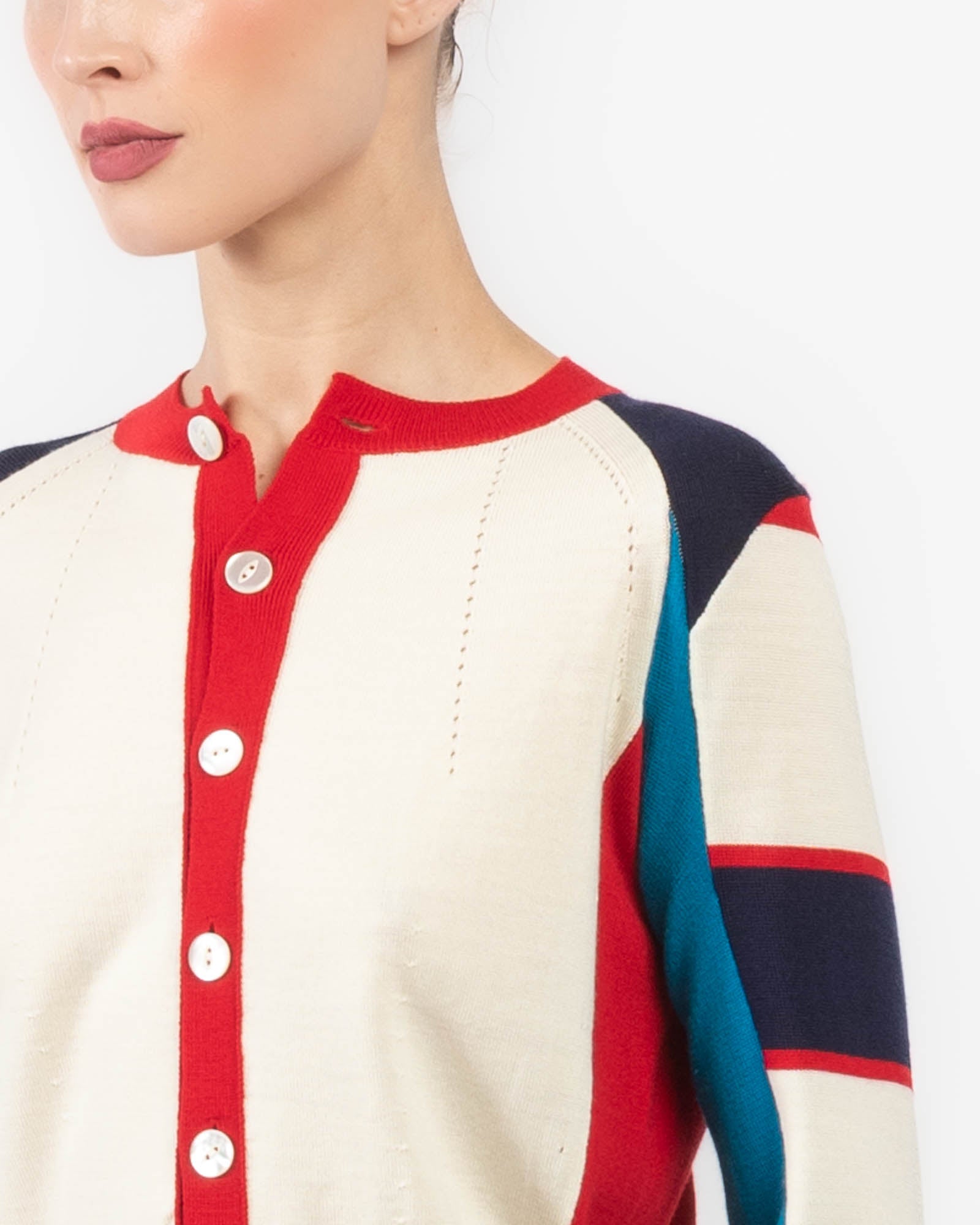 Crewneck Long Sleeve Cardigan