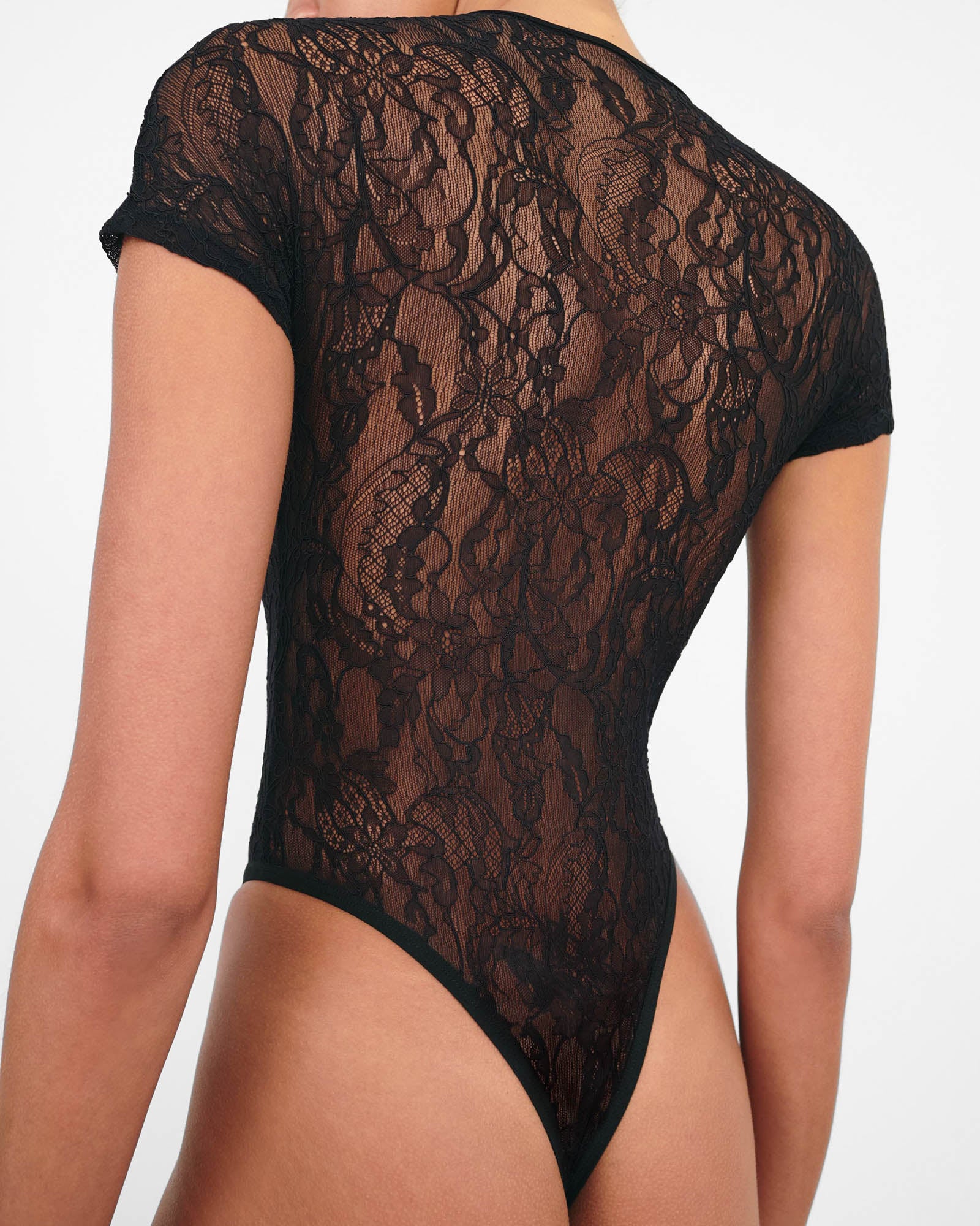 Lace Cap Sleeve Bodysuit