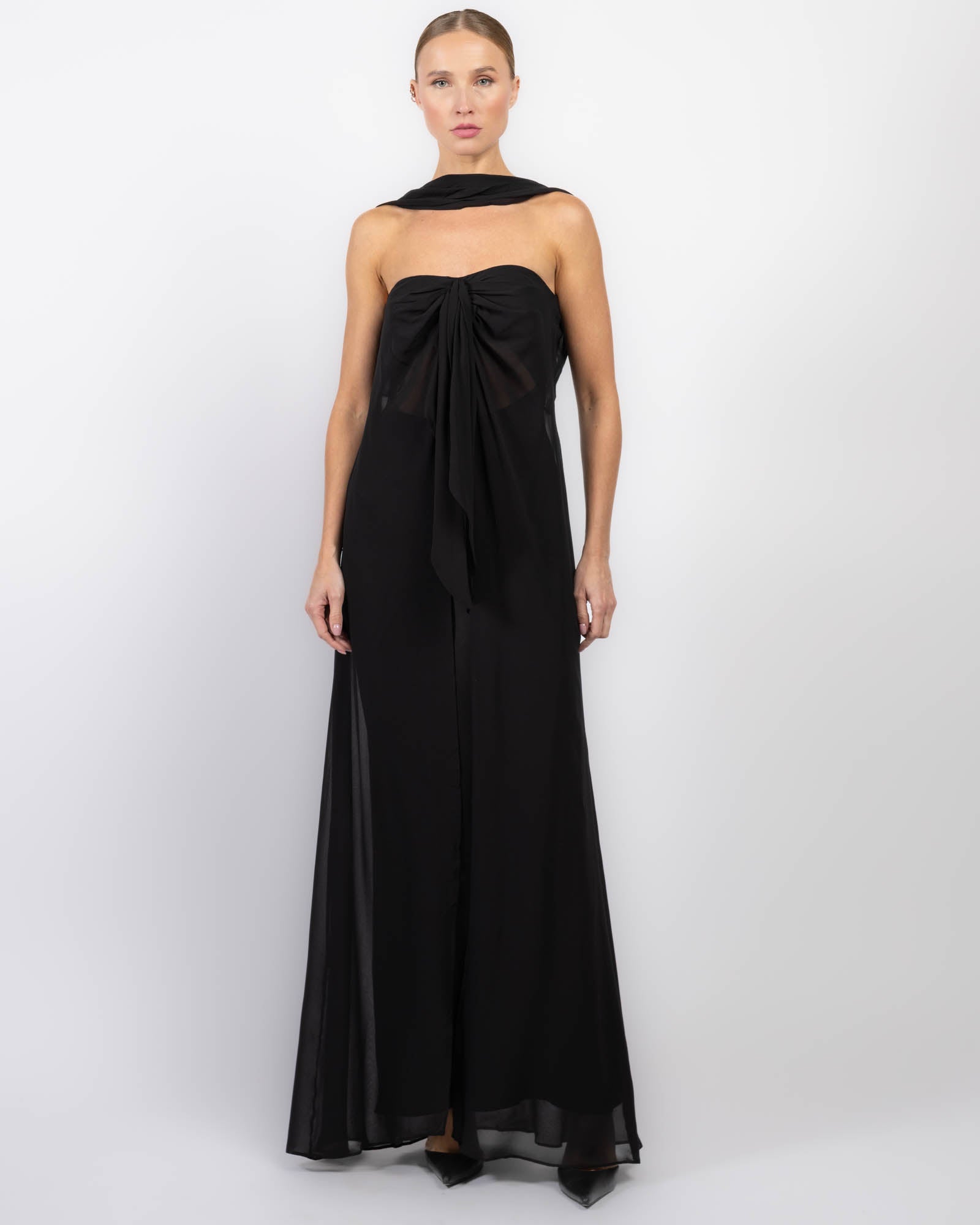 Robe dos nu inversée