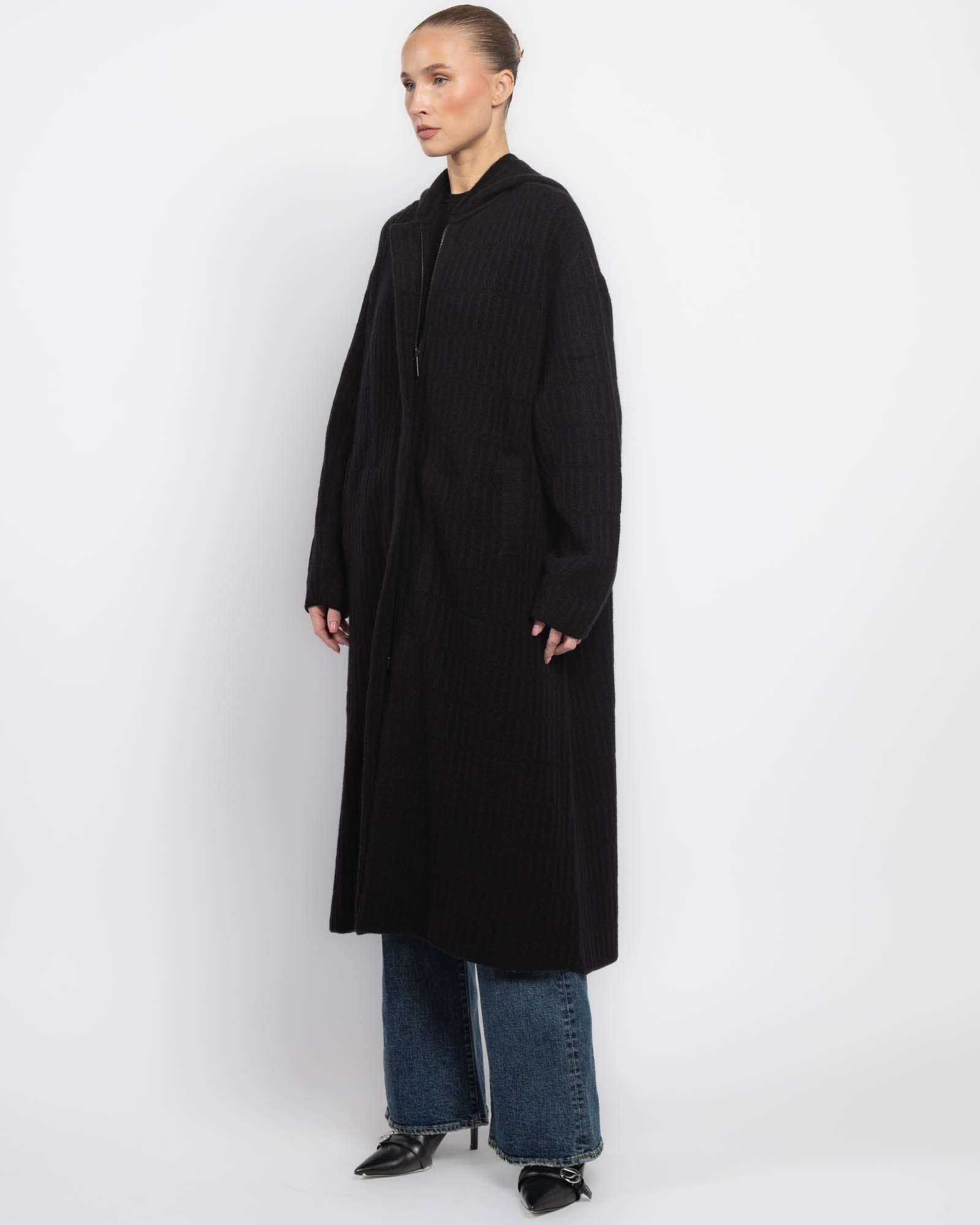 Manteau à capuche surdimensionné