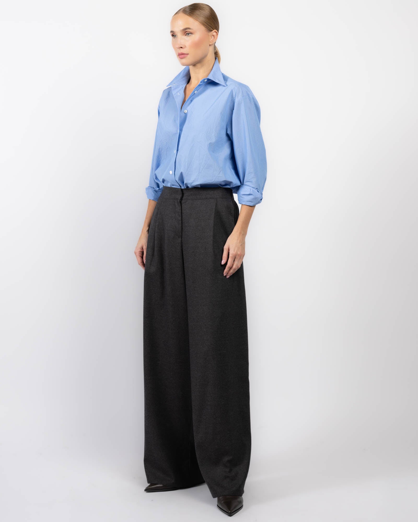 Flannel Wool Trousers