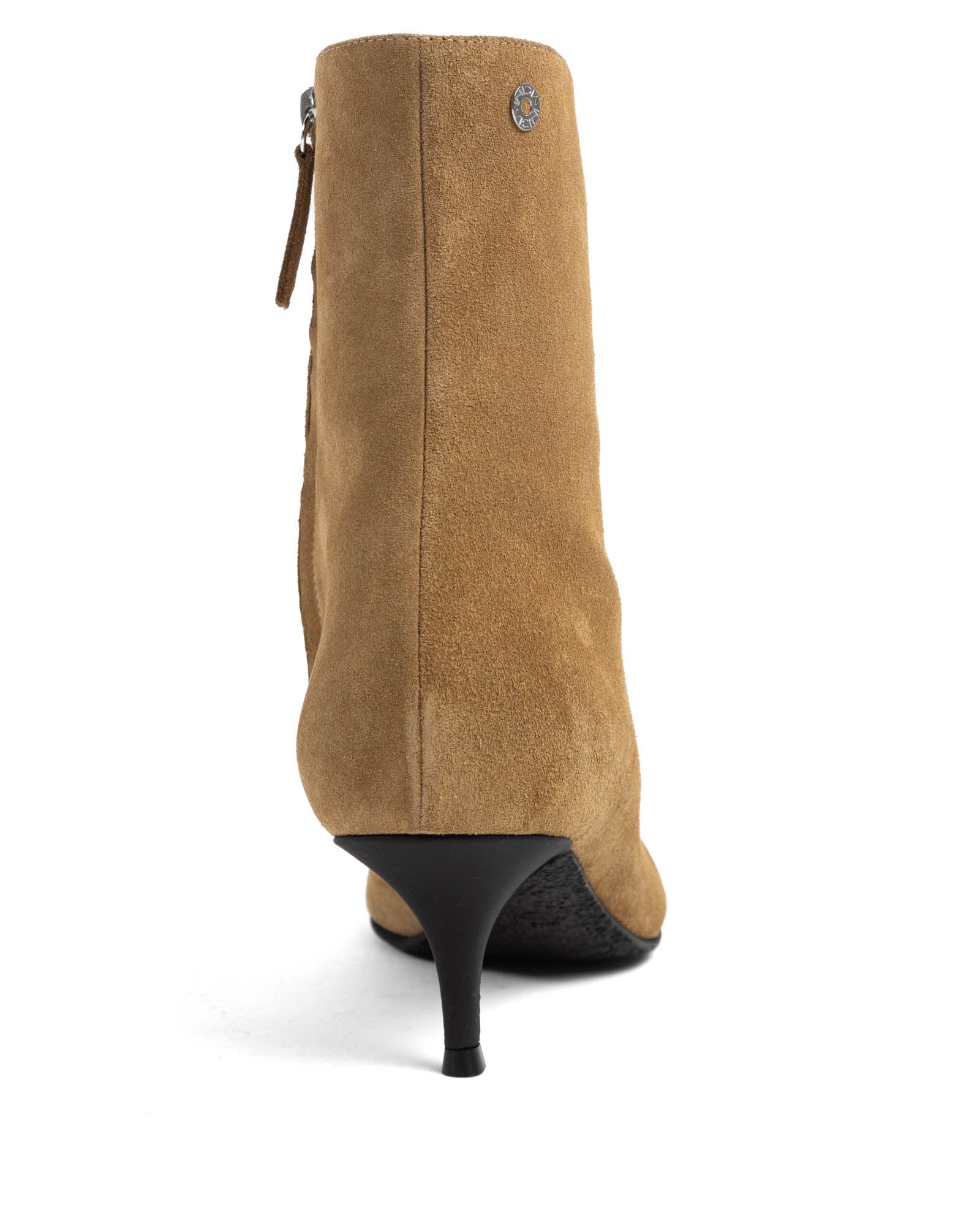 Heeled Velvet Ankle Boots