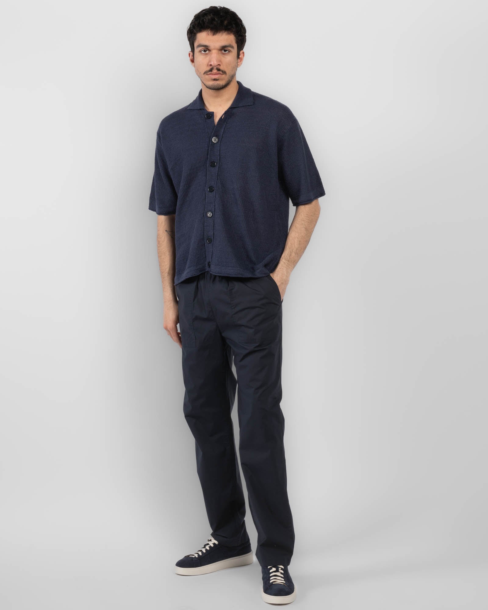 Chemise courte en tricot