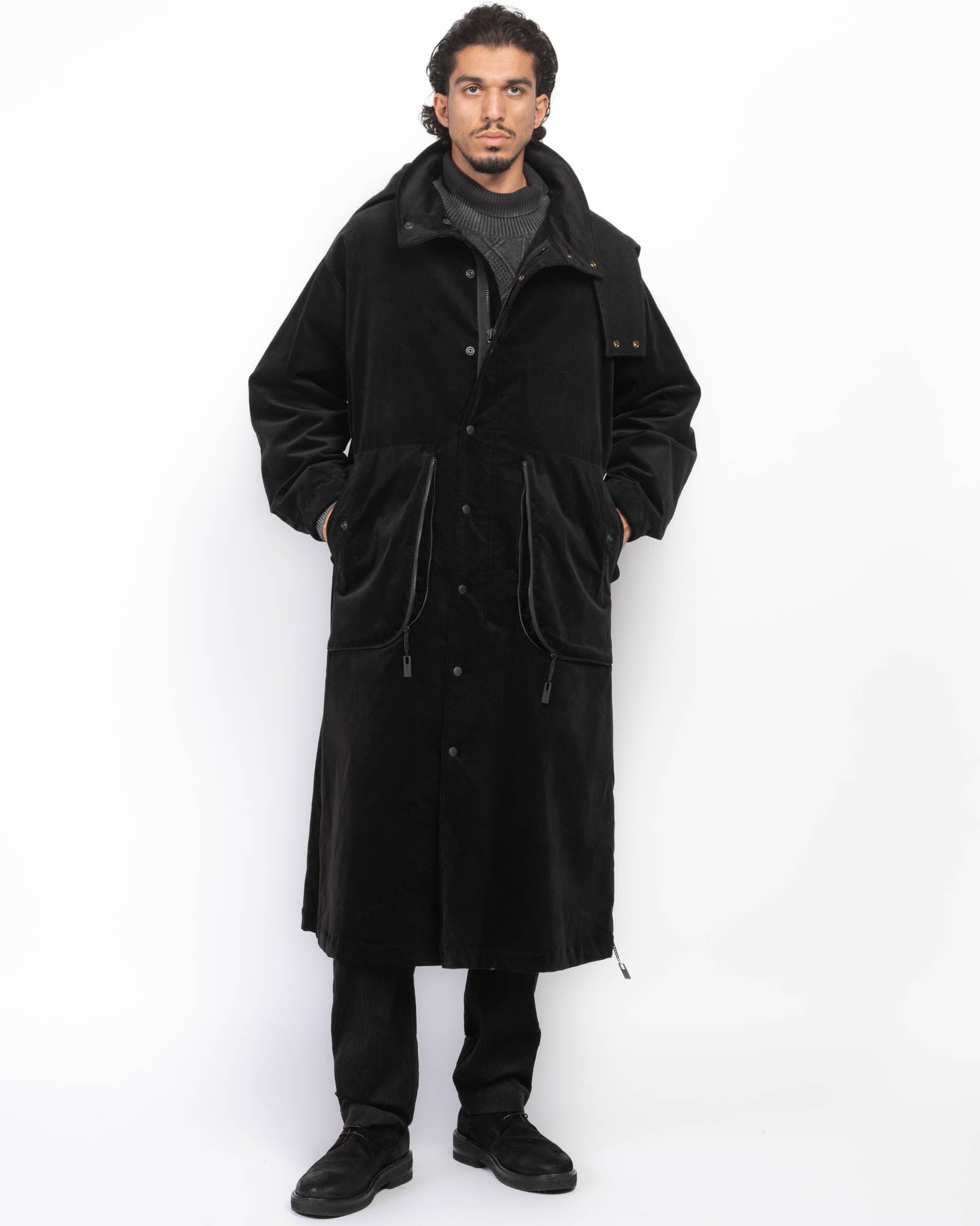 Hooded Large Coat
