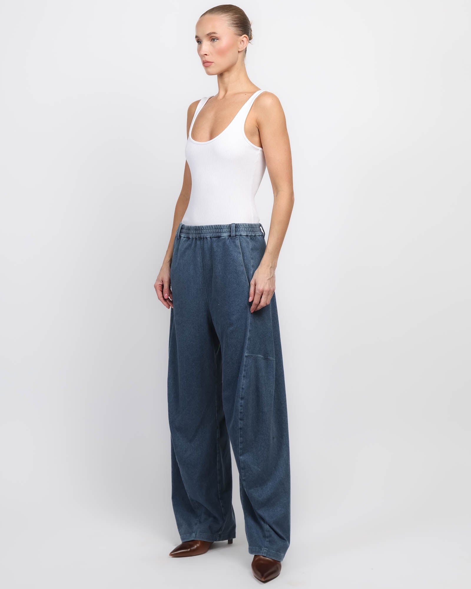 Pantalon en denim tricoté Winslow
