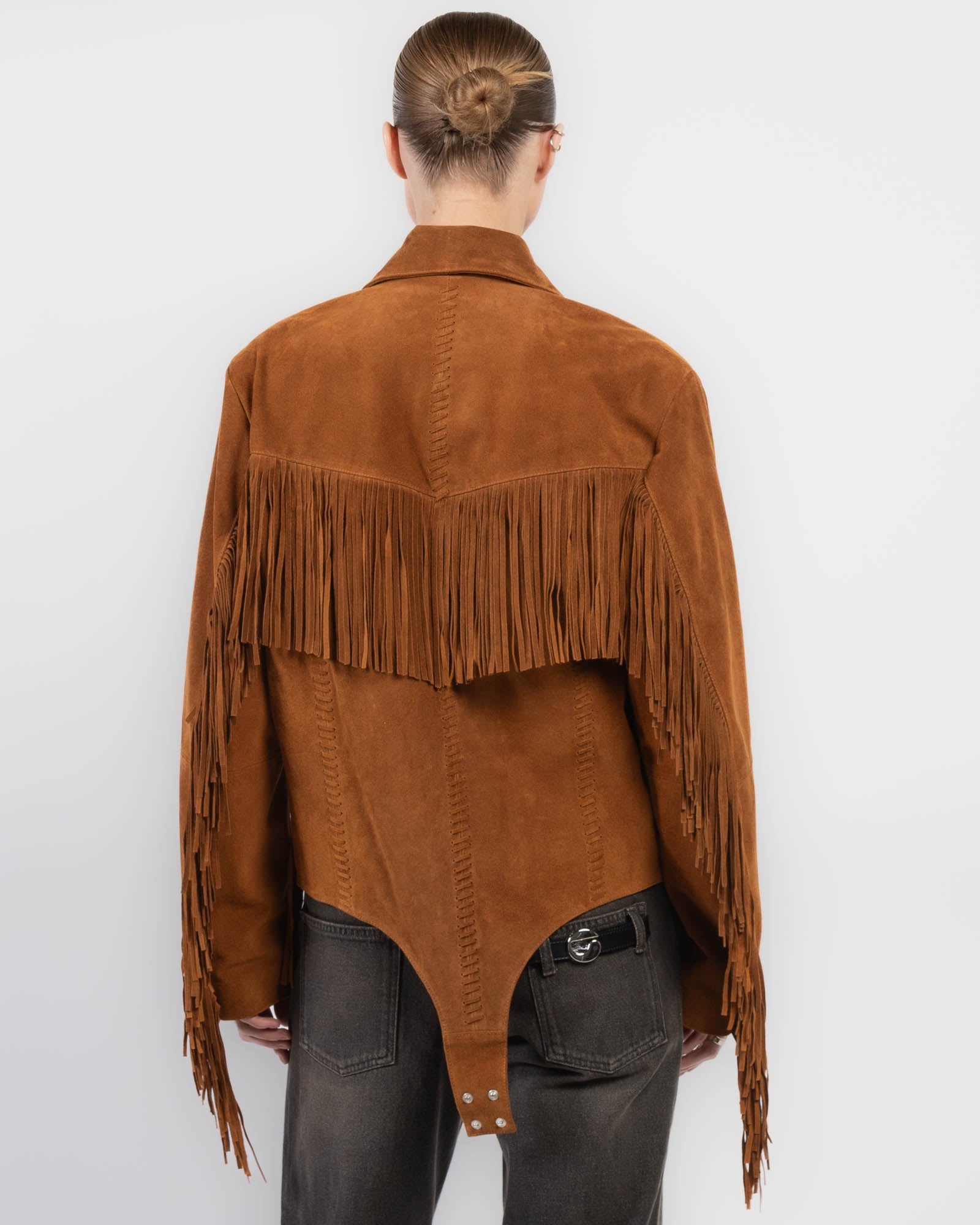 Suede Fringe Jacket