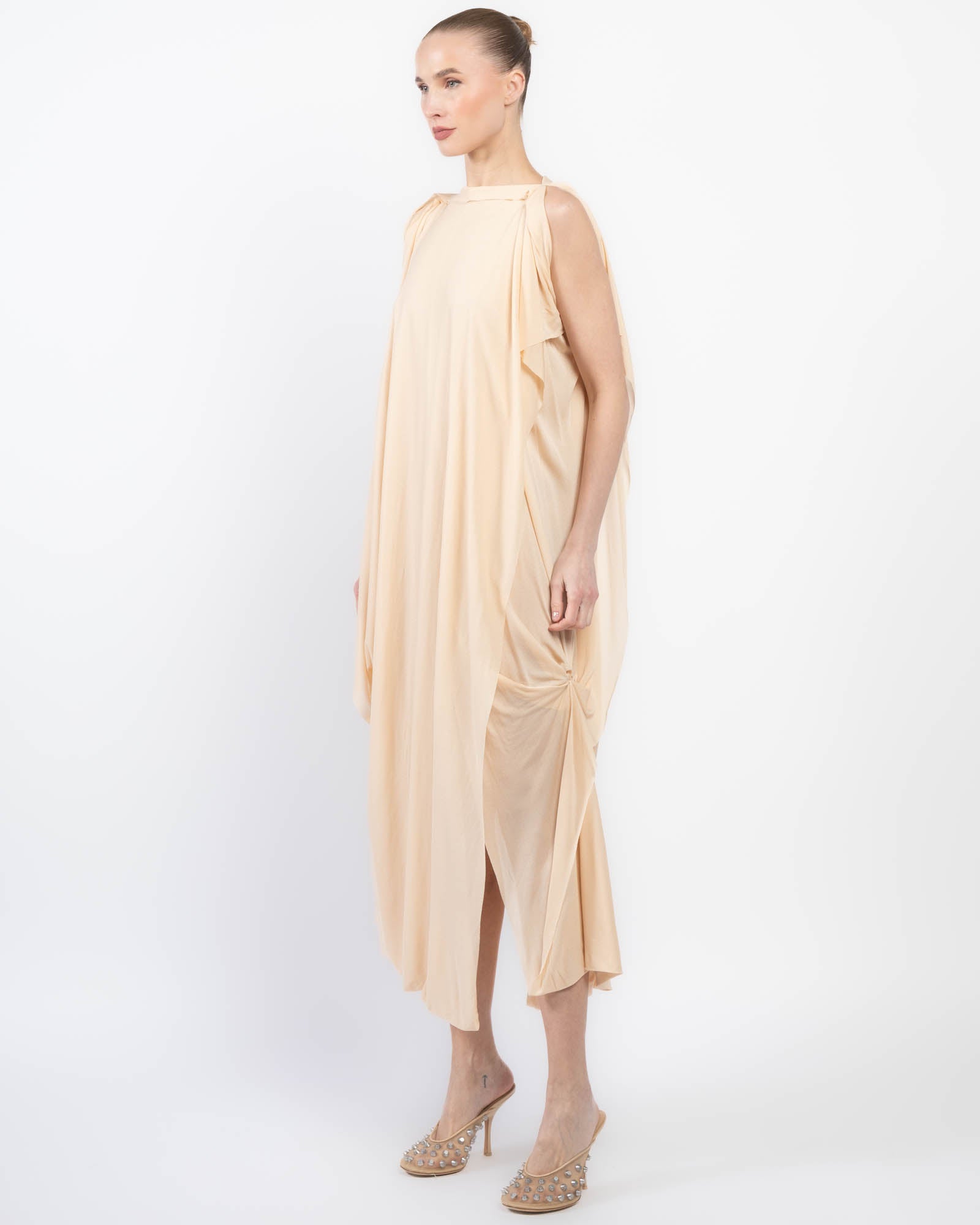 Drape Sheer Dress