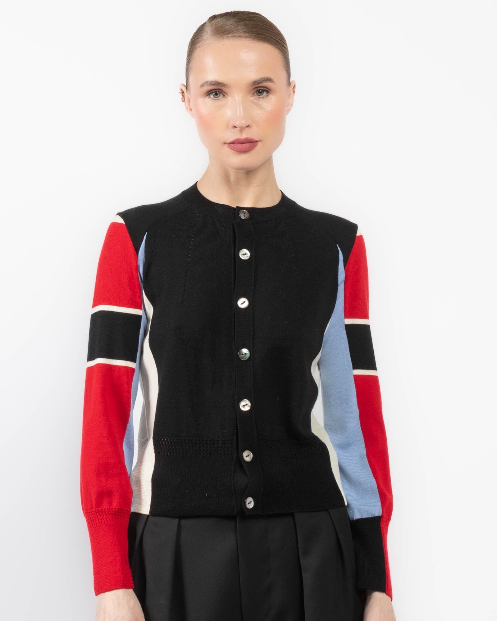 Crewneck Long Sleeve Cardigan