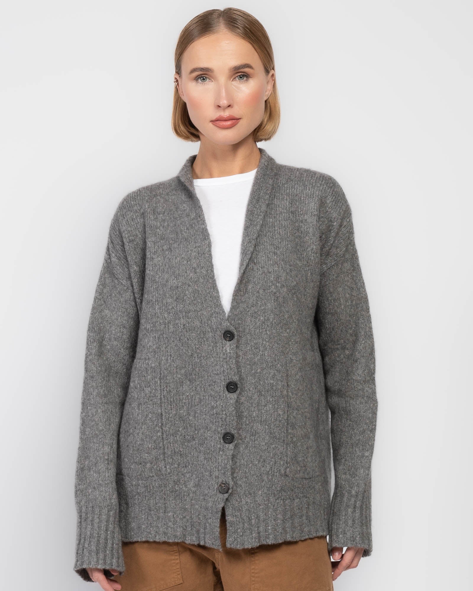 Cardigan à col souple