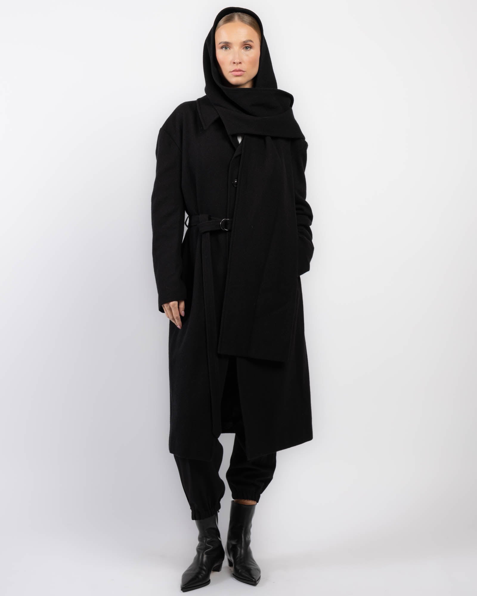 Veste écharpe à capuche U