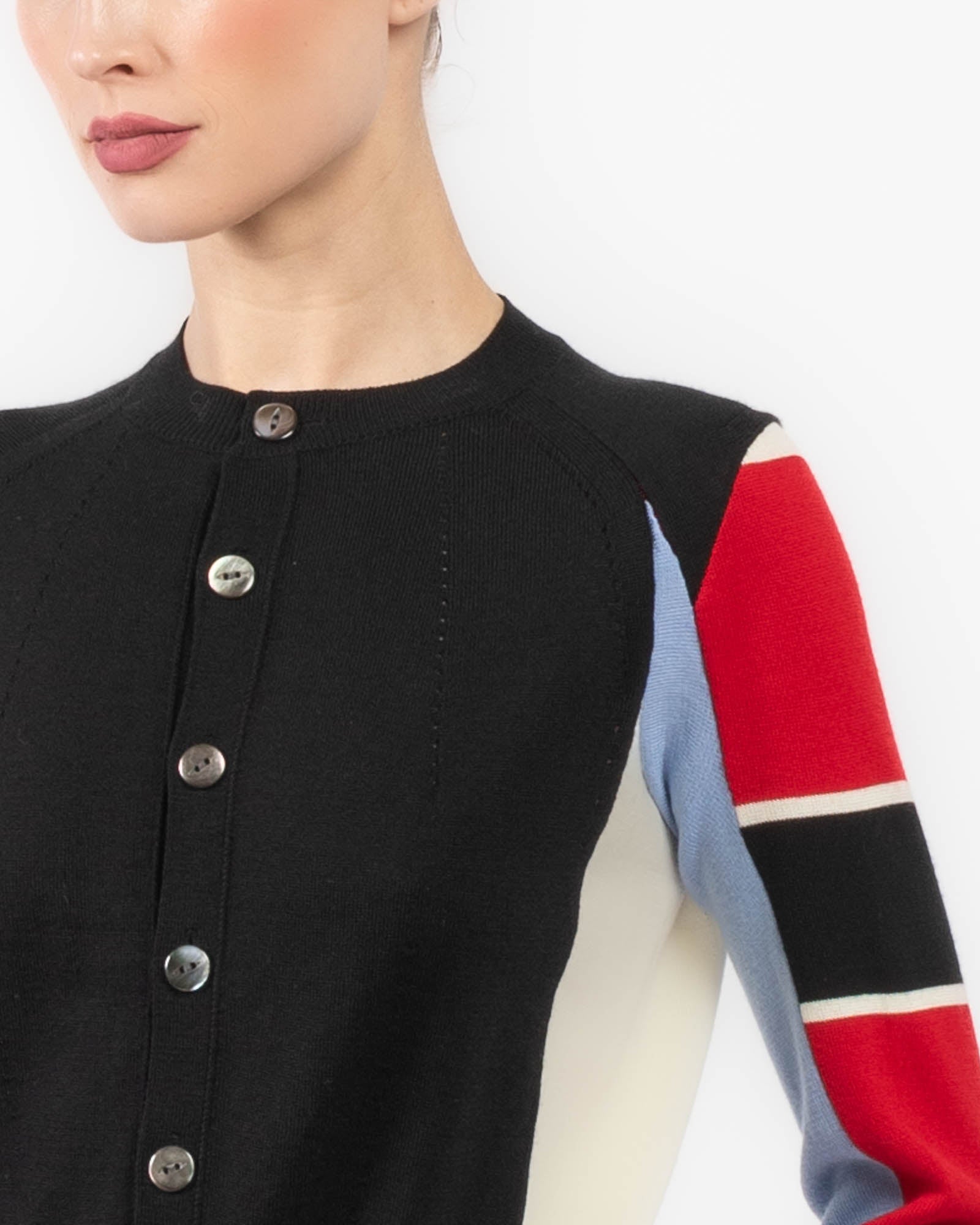 Crewneck Long Sleeve Cardigan