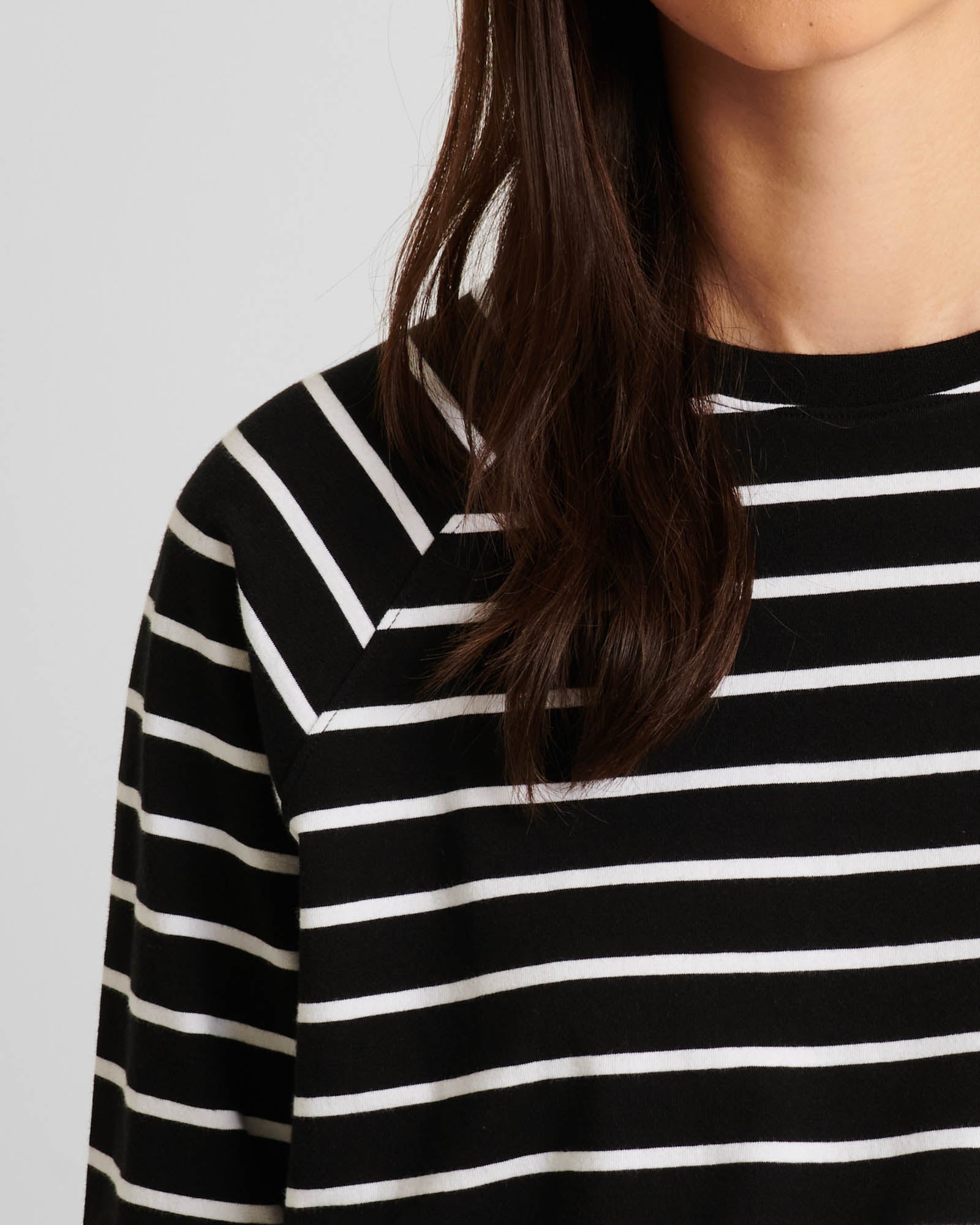 Oversized Stripe Sweatshirt