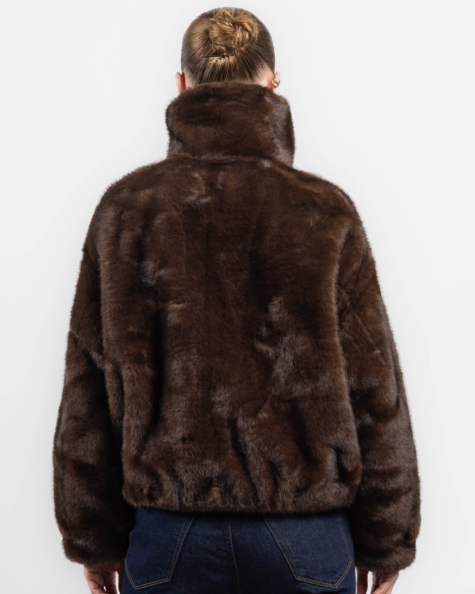 Faux Fur Bomber Jacket